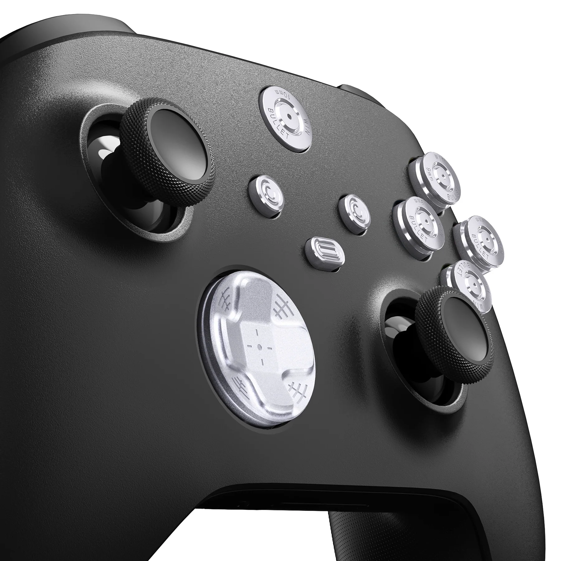 eXtremeRate 9 in 1 Custom Gold Metal Buttons for Xbox Series X/S Controller & Xbox Core Controller - Silver - Image 7