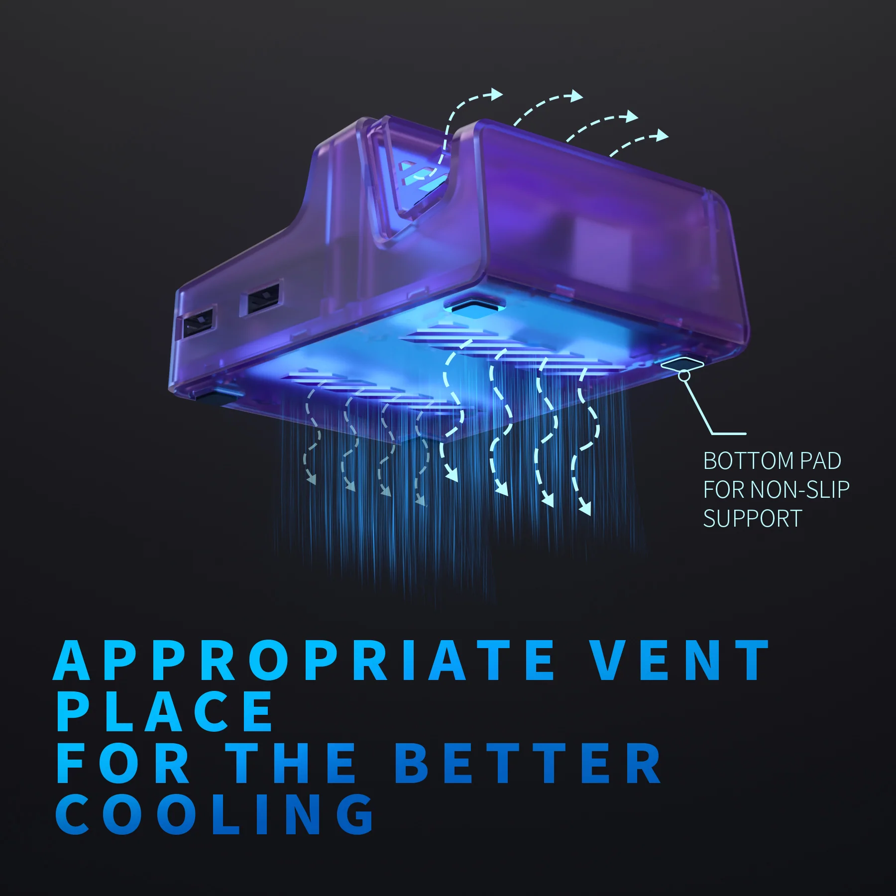 eXtremeRate AiryDocky DIY Kit Replacement Shell Case for Nintendo Switch Dock - Clear Atomic Purple - Image 6