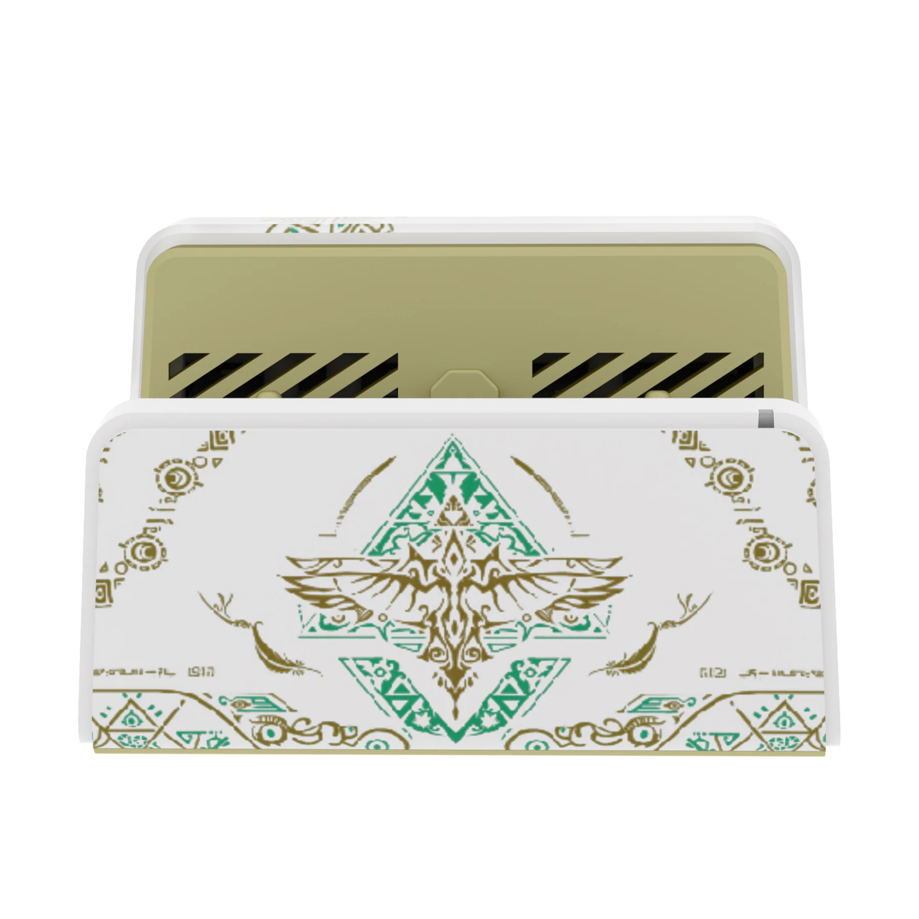 eXtremeRate AiryDocky DIY Kit Replacement Shell Case for Nintendo Switch Dock - Glow in Dark - Totem of Kingdom White - Image 4