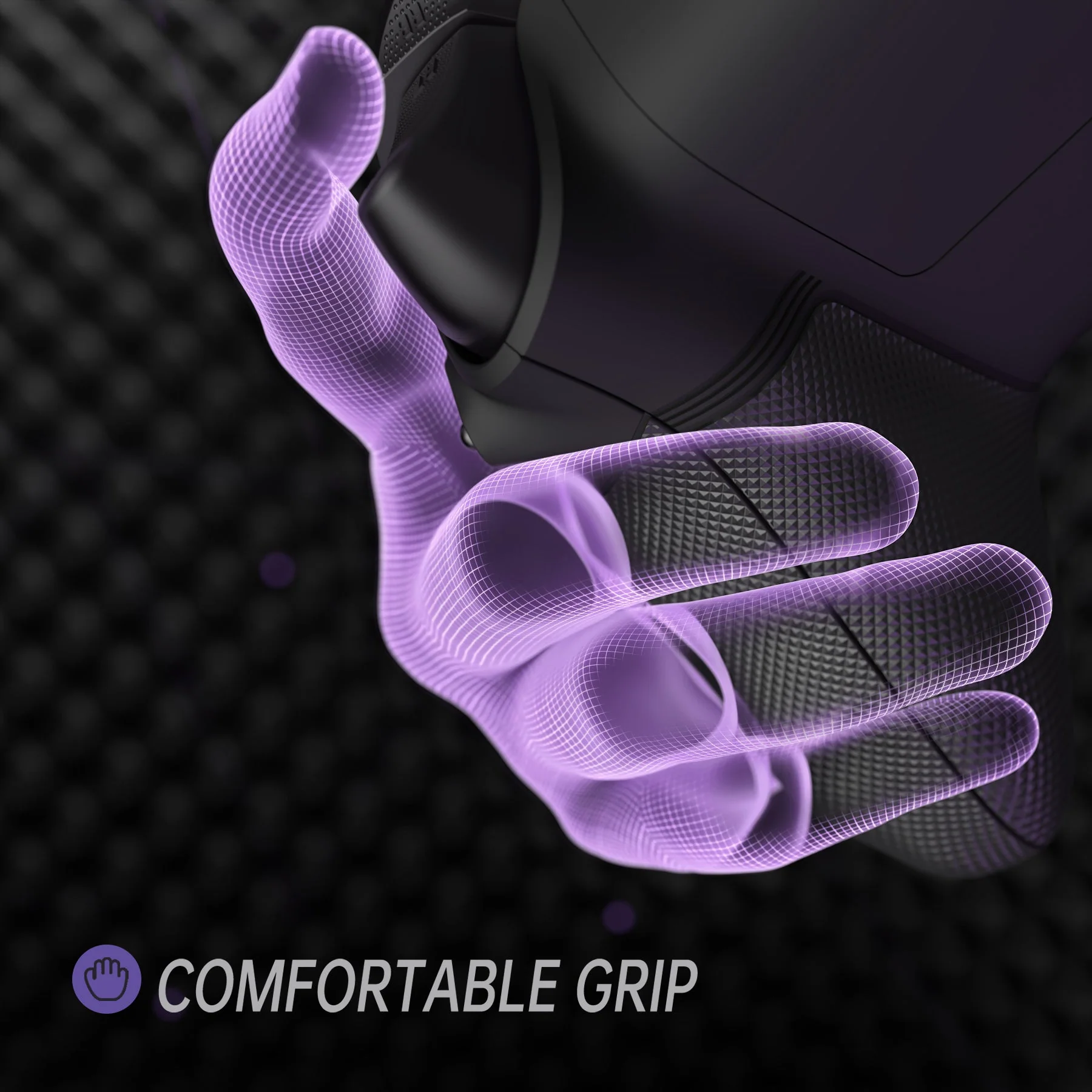 eXtremeRate ASR Version Performance Redesigned Full Set Shell Buttons with Ergonomic Trigger Stop Rubberized Grip for Xbox Series X/S Controller & Xbox Core Controller - Diamond Textured Black - Image 12