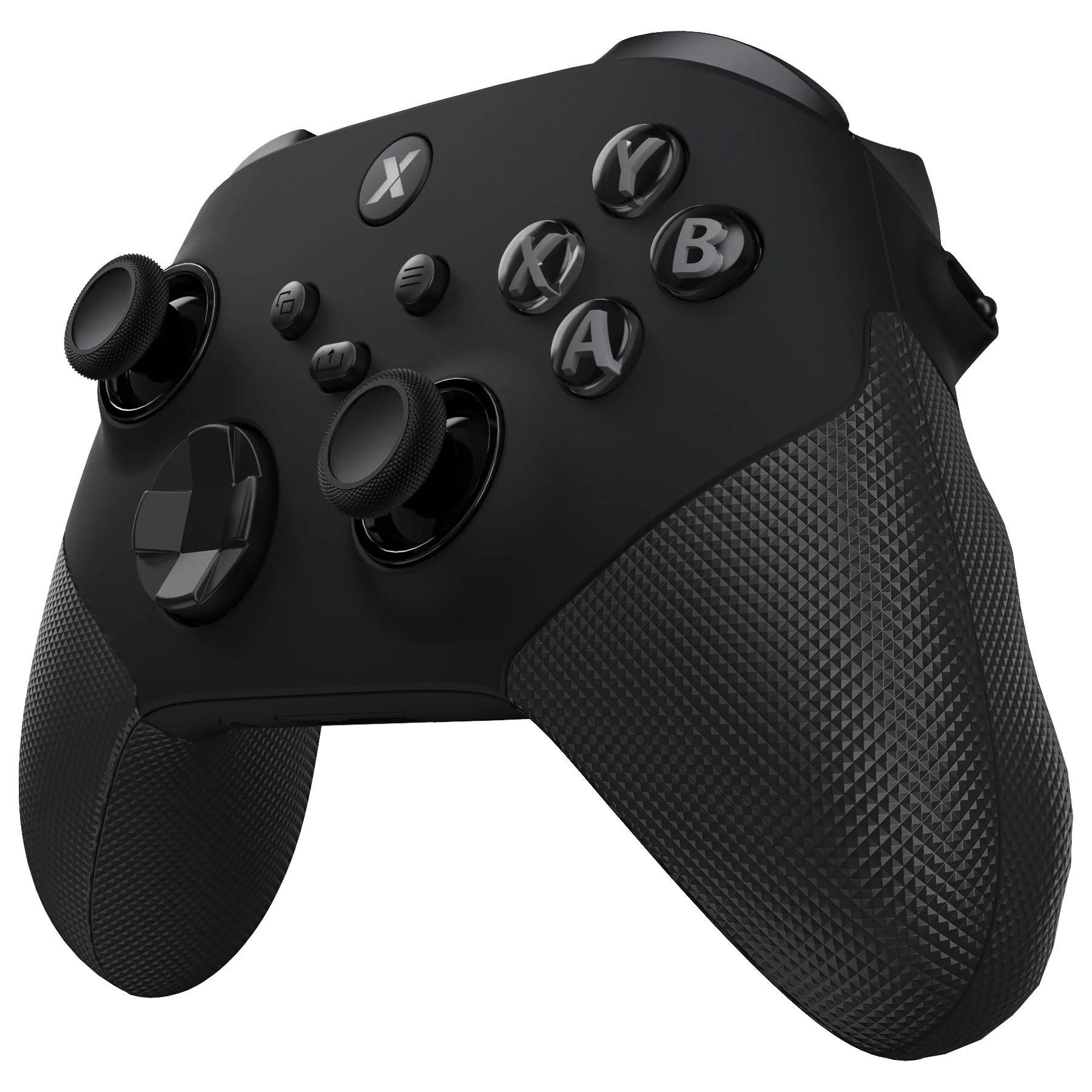 eXtremeRate ASR Version Performance Redesigned Full Set Shell Buttons with Ergonomic Trigger Stop Rubberized Grip for Xbox Series X/S Controller & Xbox Core Controller - Diamond Textured Black - Image 5