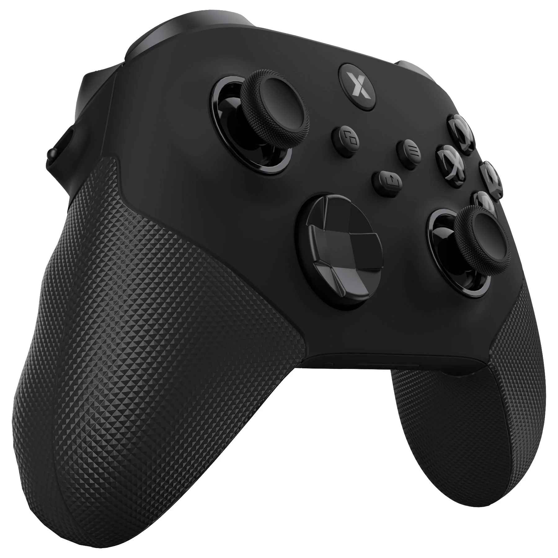 eXtremeRate ASR Version Performance Redesigned Full Set Shell Buttons with Ergonomic Trigger Stop Rubberized Grip for Xbox Series X/S Controller & Xbox Core Controller - Diamond Textured Black - Image 6