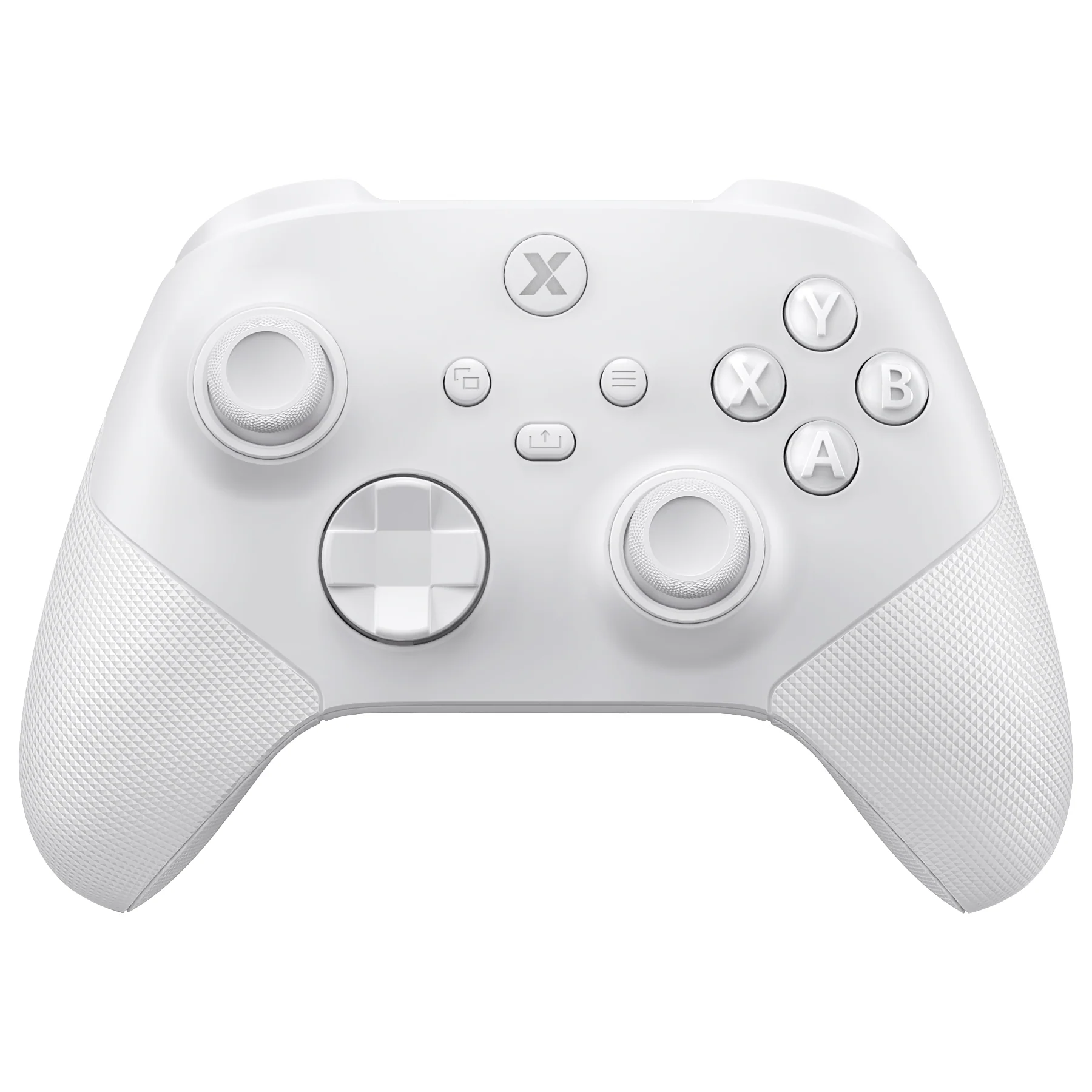 eXtremeRate ASR Version Performance Redesigned Full Set Shell Buttons with Ergonomic Trigger Stop Rubberized Grip for Xbox Series X/S Controller & Xbox Core Controller - Diamond Textured Frosted White - Image 4