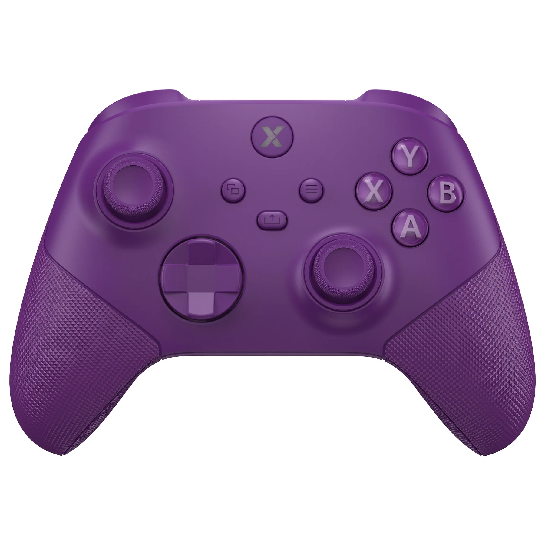 eXtremeRate ASR Version Performance Redesigned Full Set Shell Buttons with Ergonomic Trigger Stop Rubberized Grip for Xbox Series X/S Controller & Xbox Core Controller - Diamond Textured Mist Purple - Image 4