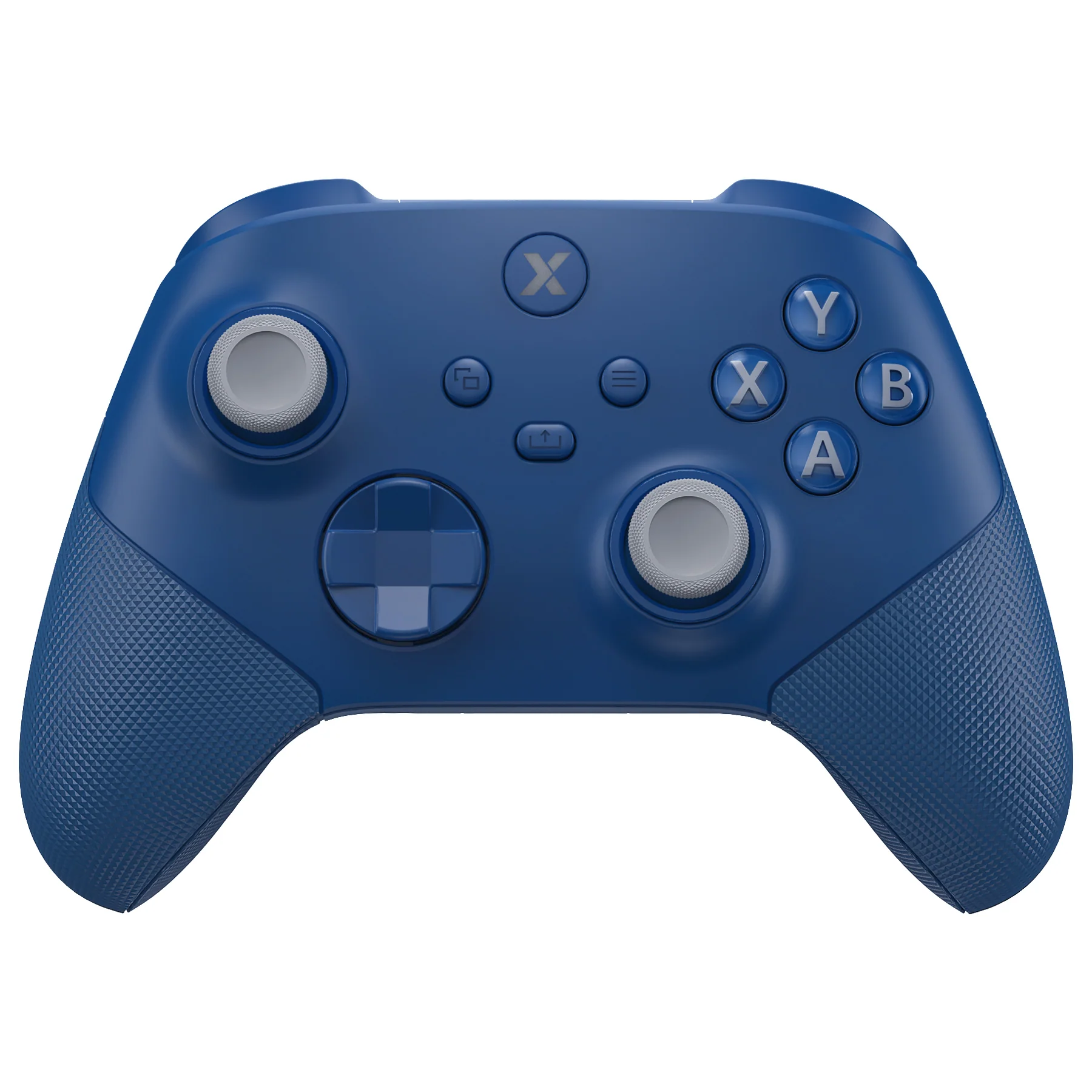 eXtremeRate ASR Version Performance Redesigned Full Set Shell Buttons with Ergonomic Trigger Stop Rubberized Grip for Xbox Series X/S Controller & Xbox Core Controller - Diamond Textured Yale Blue - Image 4