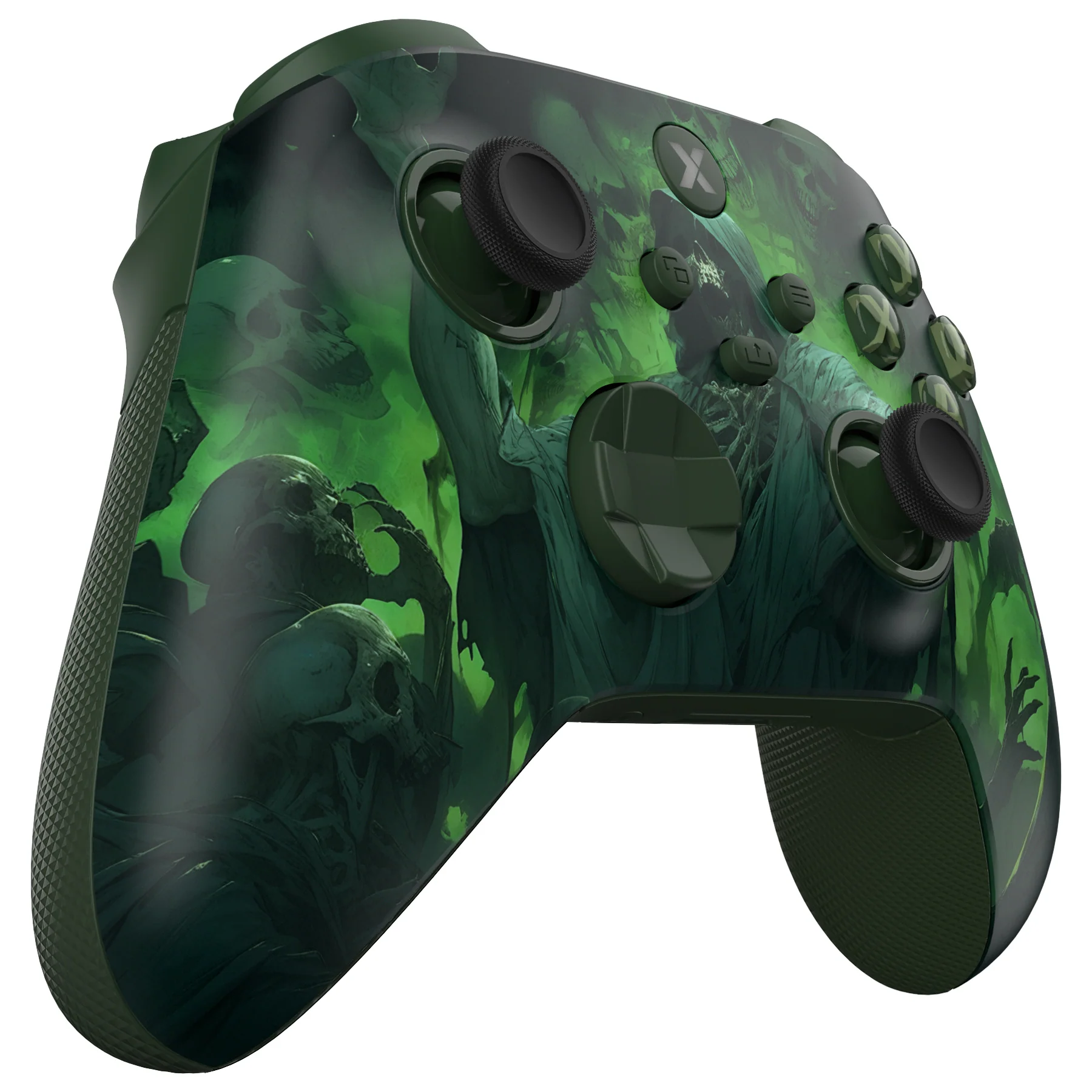 eXtremeRate ASR Version Performance Rubberized Full Set Shell Buttons with Redesigned Grip Diamond Texture Handles Backplate Case for Xbox Series X/S Controller & Xbox Core Controller - Dark Carnival - Image 6