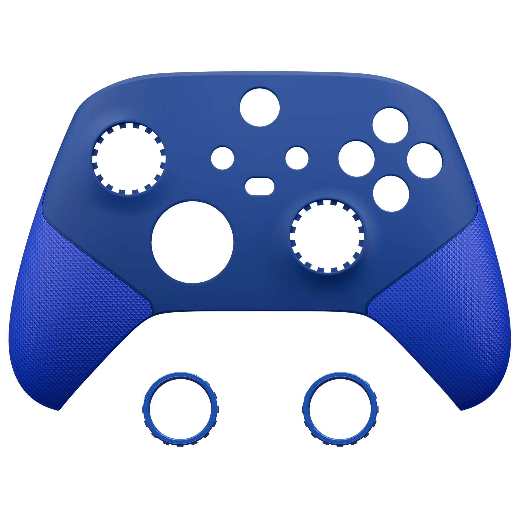 eXtremeRate ASR Version Performance Rubberized Grip Front Housing Shell with Accent Rings for Xbox Series X & S Controller - Blue - Image 10