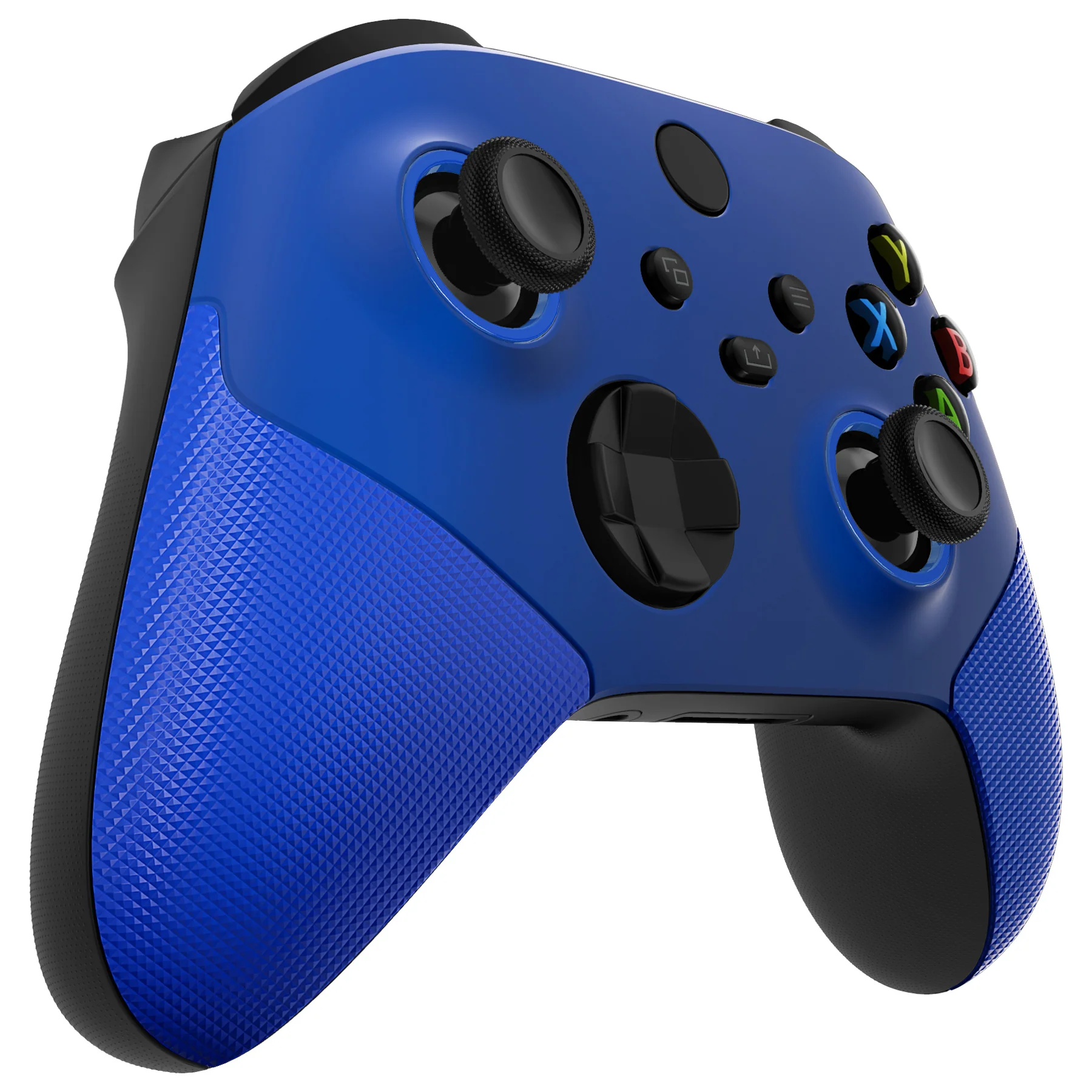 eXtremeRate ASR Version Performance Rubberized Grip Front Housing Shell with Accent Rings for Xbox Series X & S Controller - Blue - Image 8