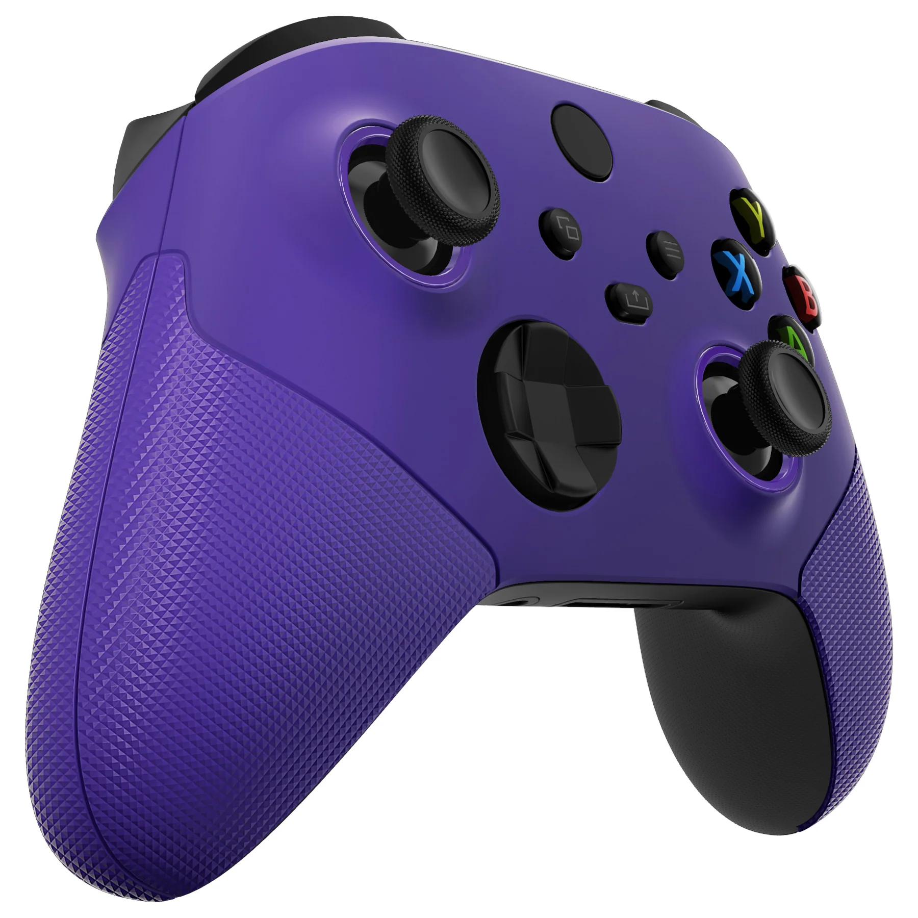 eXtremeRate ASR Version Performance Rubberized Side Rails Front Housing Shells with Accent Rings for Xbox Series X & S Controller - Purple - Image 9