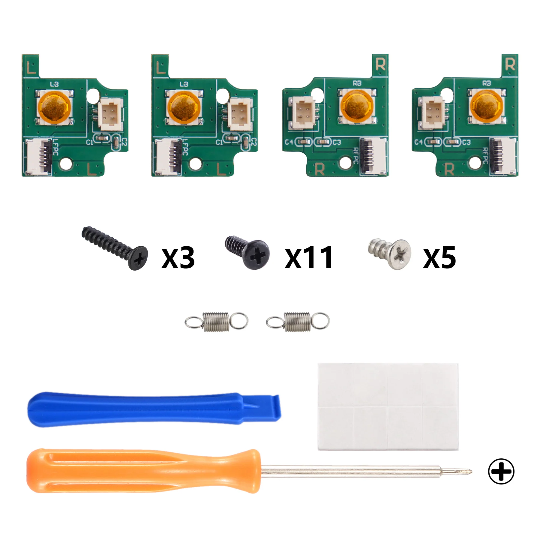 eXtremeRate Back Paddles Replacement Switch Board Kit for PS5 Edge Controller, Custom Redesigned LB RB Buttons Enhancement Repair Parts - Without Back Buttons - Image 2