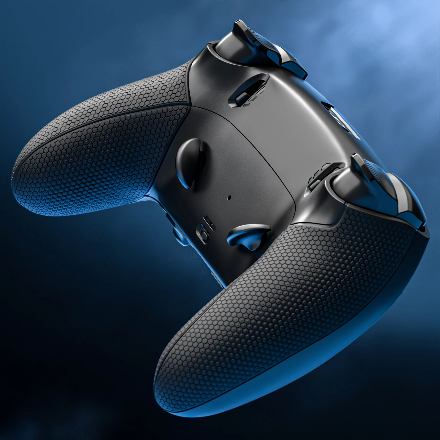 eXtremeRate Beyond-ARC Bottom Shell Kit with Rubberised Grip for PS5 Edge Controller - Black - Image 11