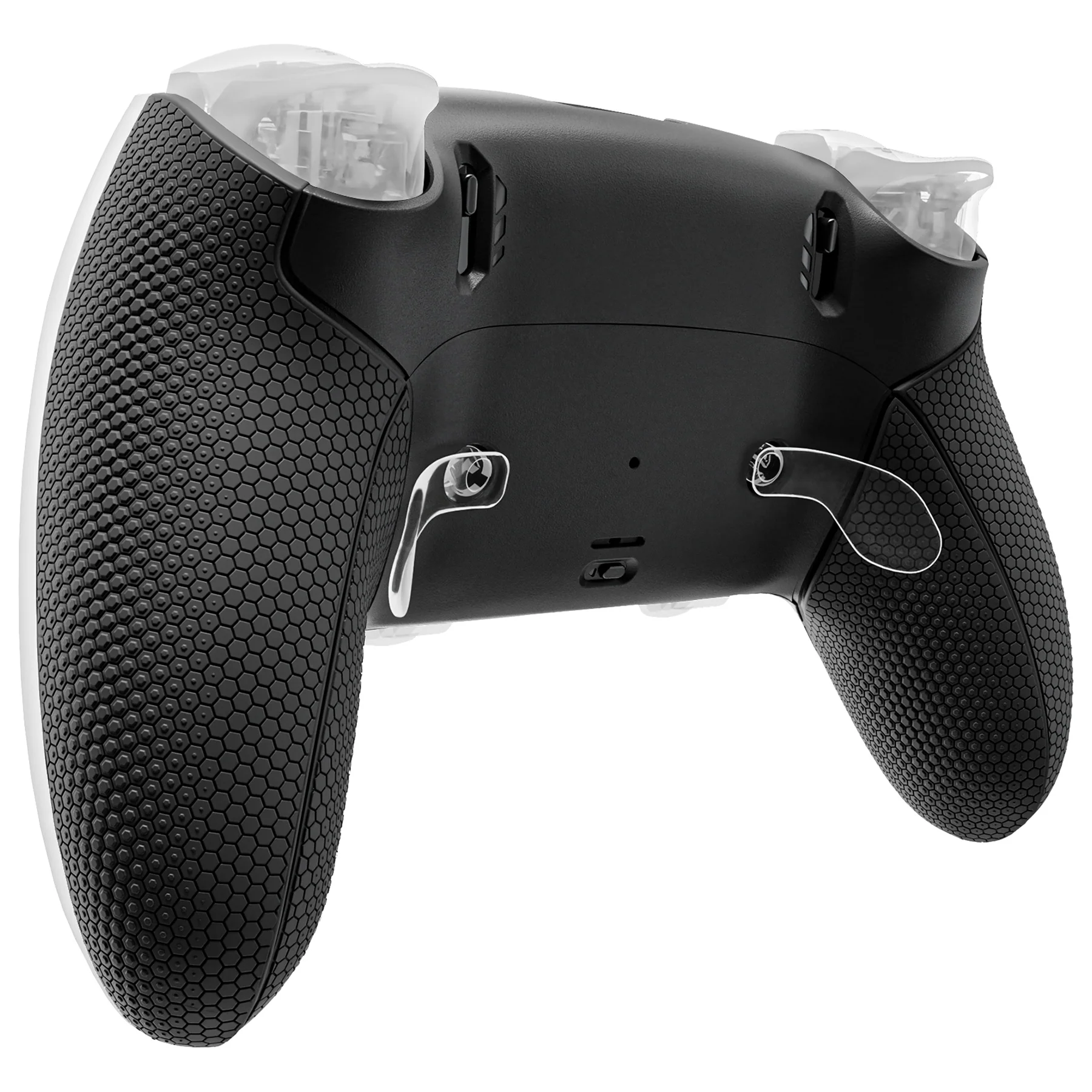 eXtremeRate Beyond-ARC Bottom Shell Kit with Rubberised Grip for PS5 Edge Controller - Black - Image 4
