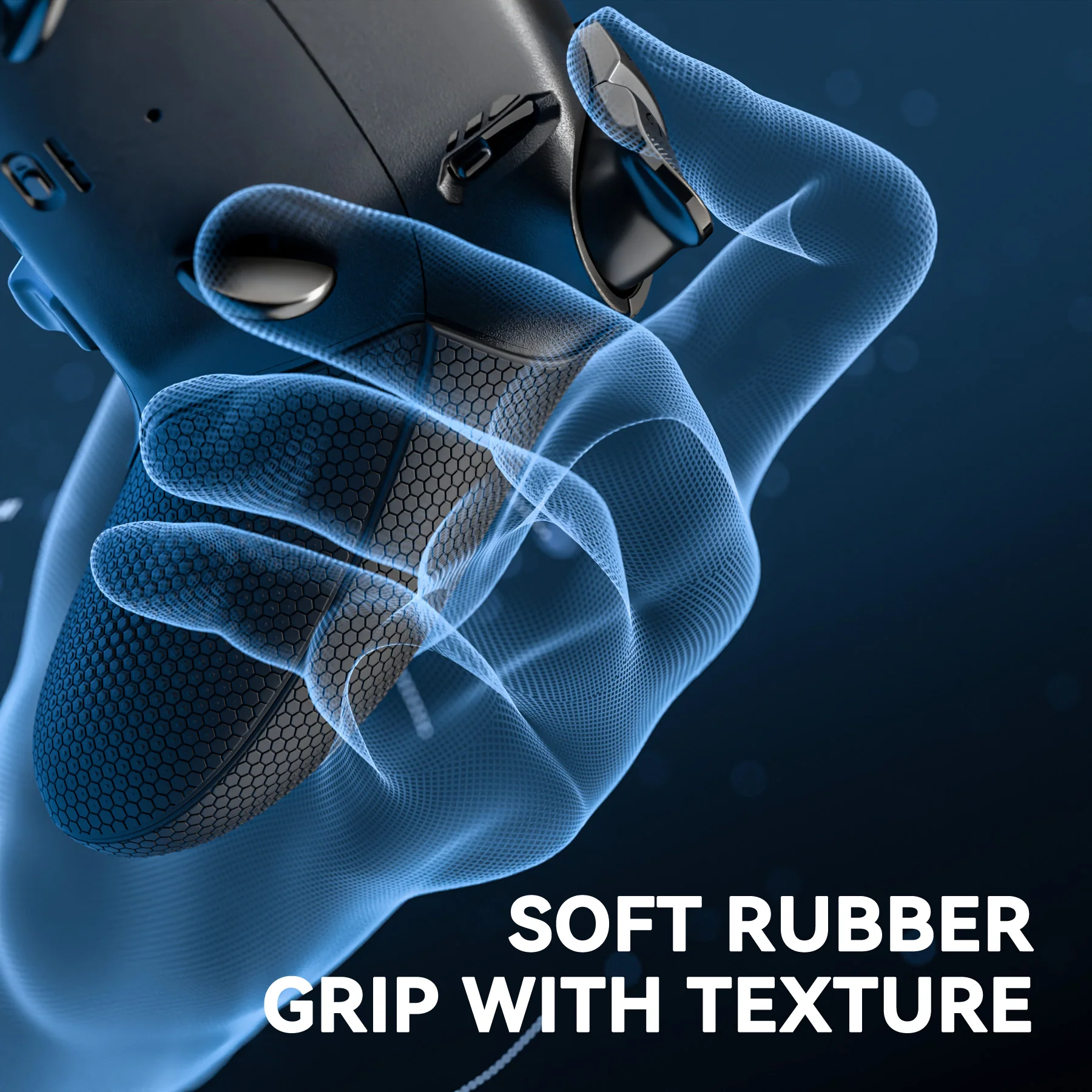 eXtremeRate Beyond-ARC Bottom Shell Kit with Rubberised Grip for PS5 Edge Controller - Black - Image 7