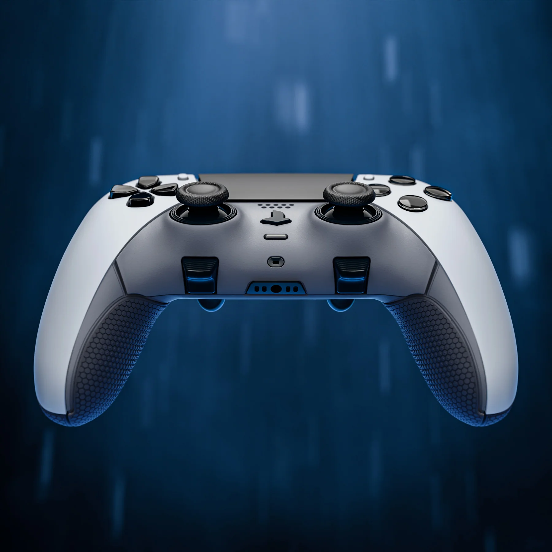 eXtremeRate Beyond-ARC Bottom Shell Kit with Rubberised Grip for PS5 Edge Controller - New Hope Gray & Classic Gray - Image 10