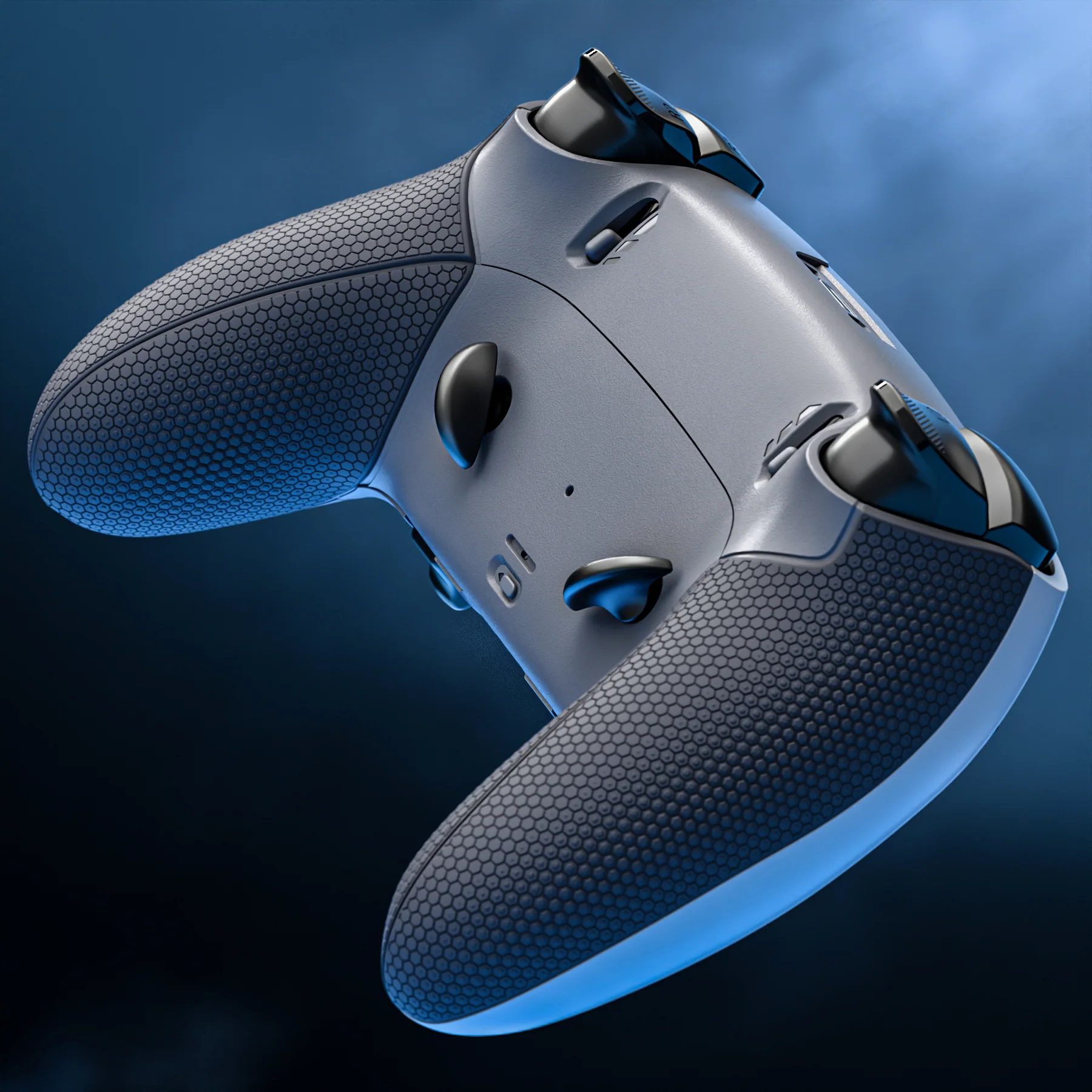 eXtremeRate Beyond-ARC Bottom Shell Kit with Rubberised Grip for PS5 Edge Controller - New Hope Gray & Classic Gray - Image 11