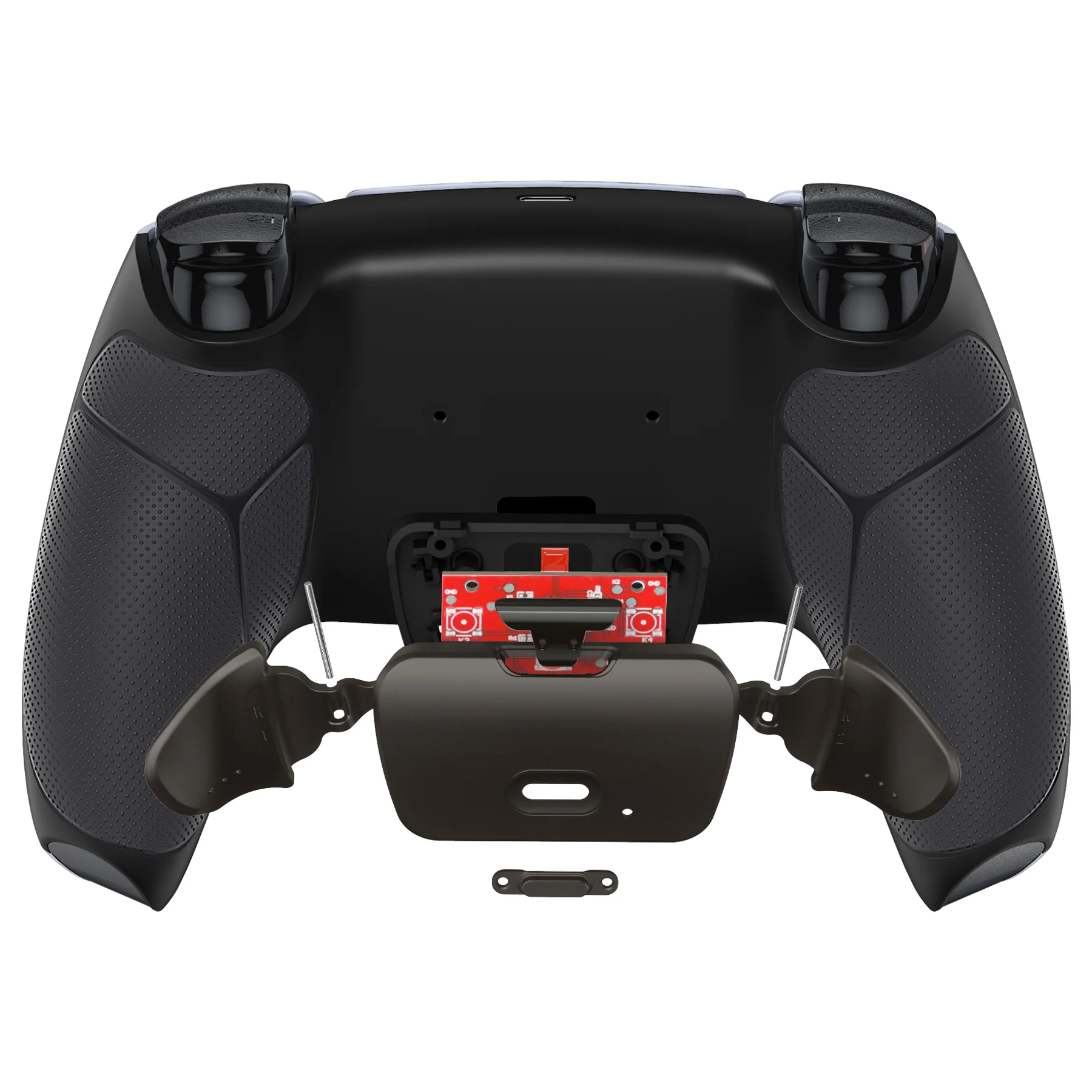 eXtremeRate Black Real Metal Buttons (RMB) Version RISE V3 Remap Kit for PS5 Controller BDM-030/040/050 - Rubberized Black - Image 6