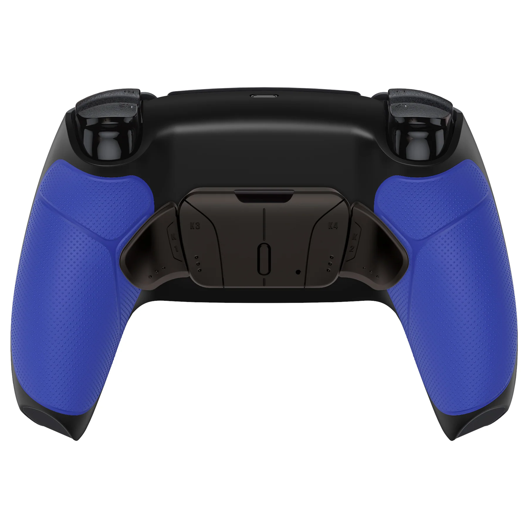 eXtremeRate Black Real Metal Buttons (RMB) Version RISE4 V3 Remap Kit for PS5 Controller BDM-030/040/050 - Rubberized Blue - Image 7
