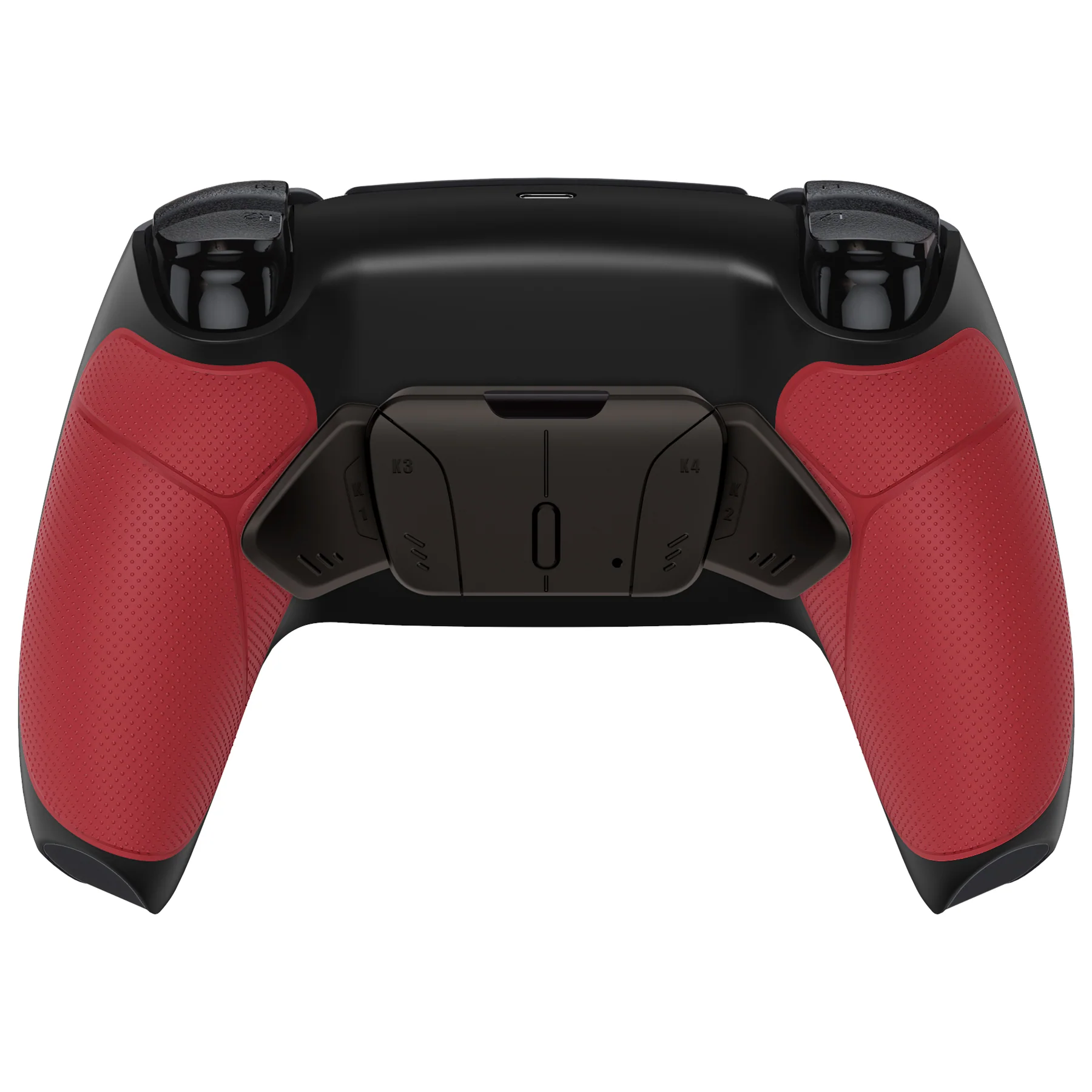 eXtremeRate Black Real Metal Buttons (RMB) Version RISE4 V3 Remap Kit for PS5 Controller BDM-030/040/050 - Rubberized Red - Image 7