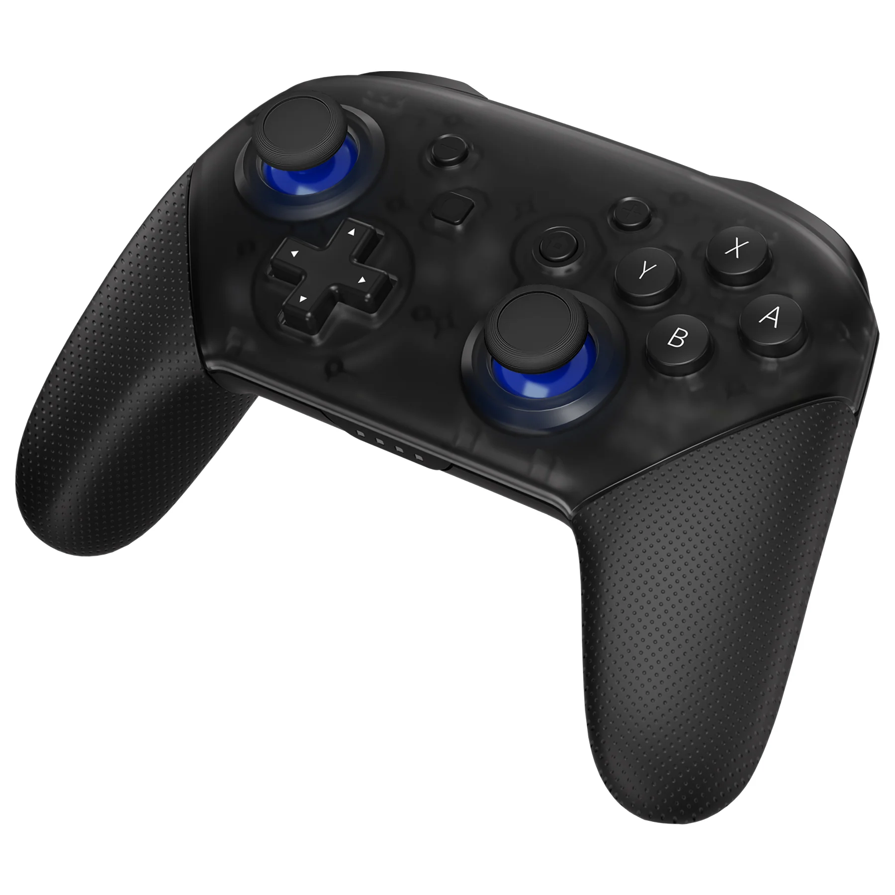 eXtremeRate Replacement Dual-color 3D Joystick Thumbsticks for Nintendo Switch Pro Controller - Blue & Black - Image 3