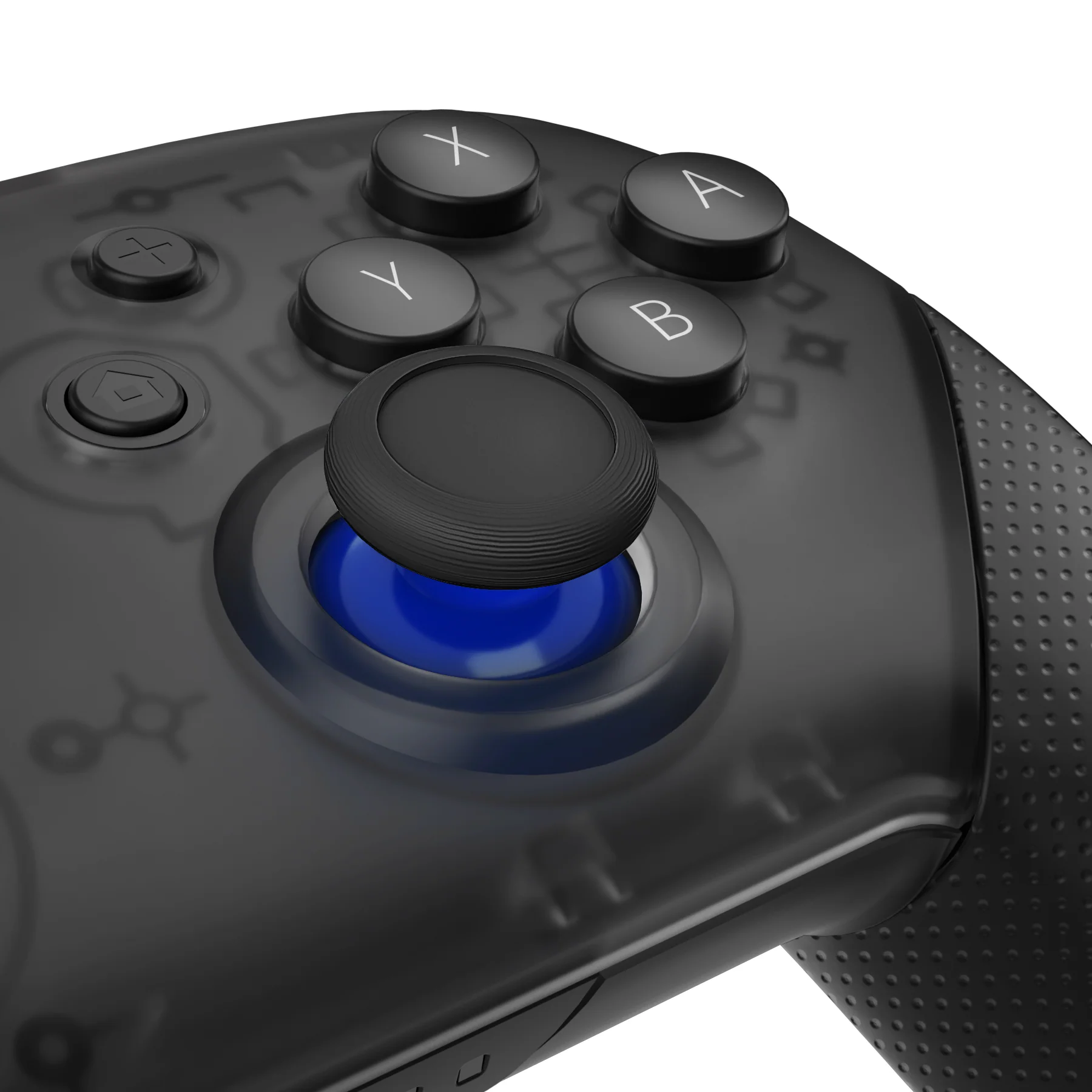 eXtremeRate Replacement Dual-color 3D Joystick Thumbsticks for Nintendo Switch Pro Controller - Blue & Black - Image 4