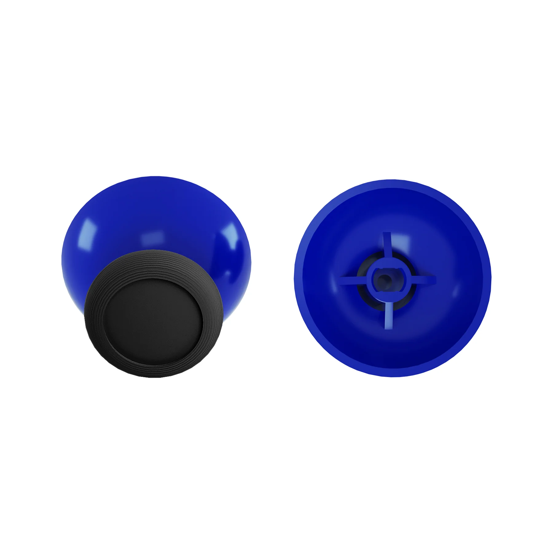 eXtremeRate Replacement Dual-color 3D Joystick Thumbsticks for Nintendo Switch Pro Controller - Blue & Black - Image 6