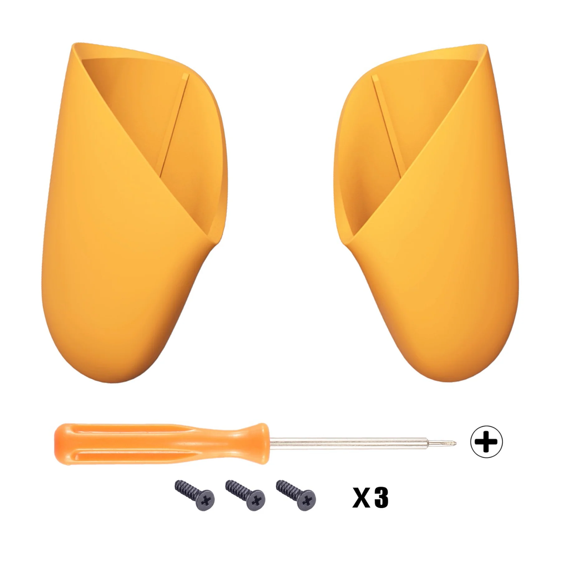 eXtremeRate Replacement Handle Grips for Nintendo Switch Pro Controller - Caution Yellow - Image 2