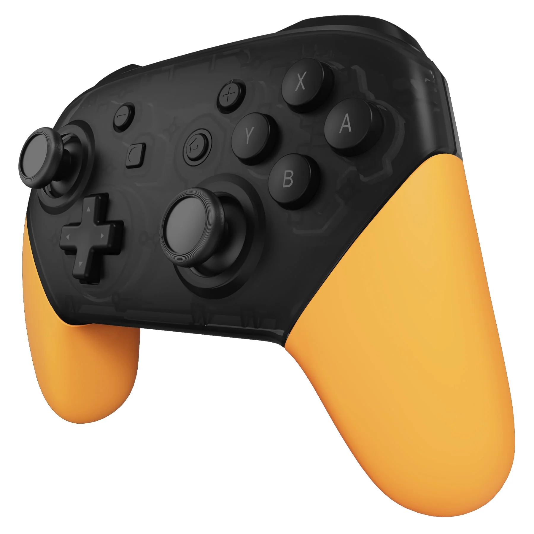 eXtremeRate Replacement Handle Grips for Nintendo Switch Pro Controller - Caution Yellow - Image 3