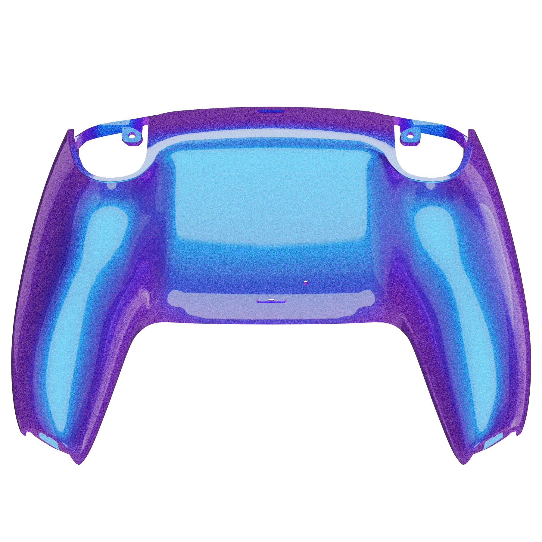 eXtremeRate Replacement Back Housing Bottom Shell Compatible with PS5 Controller BDM-010/020/030/040/050 - Chameleon Purple Blue Glossy - Image 6