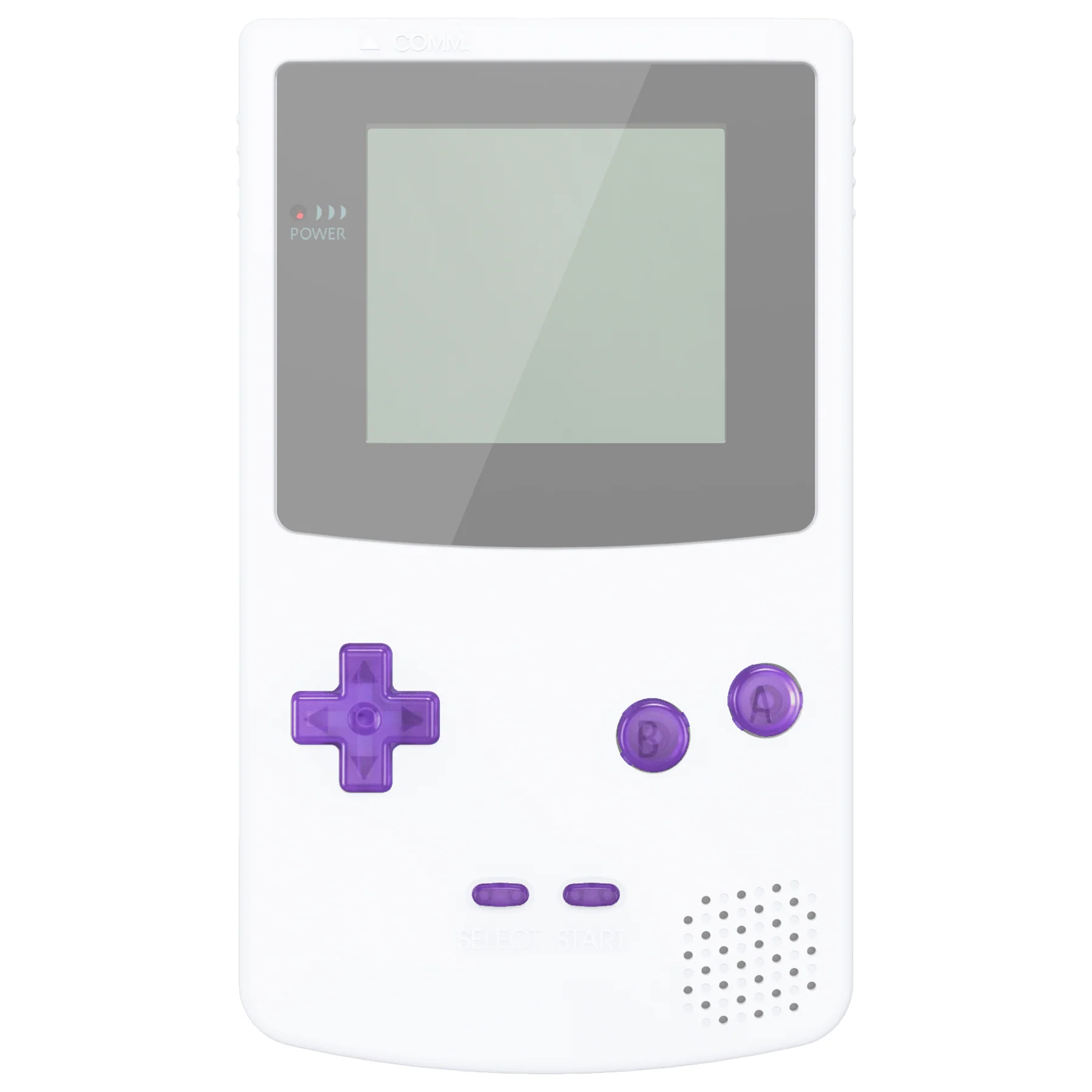 eXtremeRate Replacement Full Set Buttons for Gameboy Color GBC - Clear Atomic Purple - Image 4
