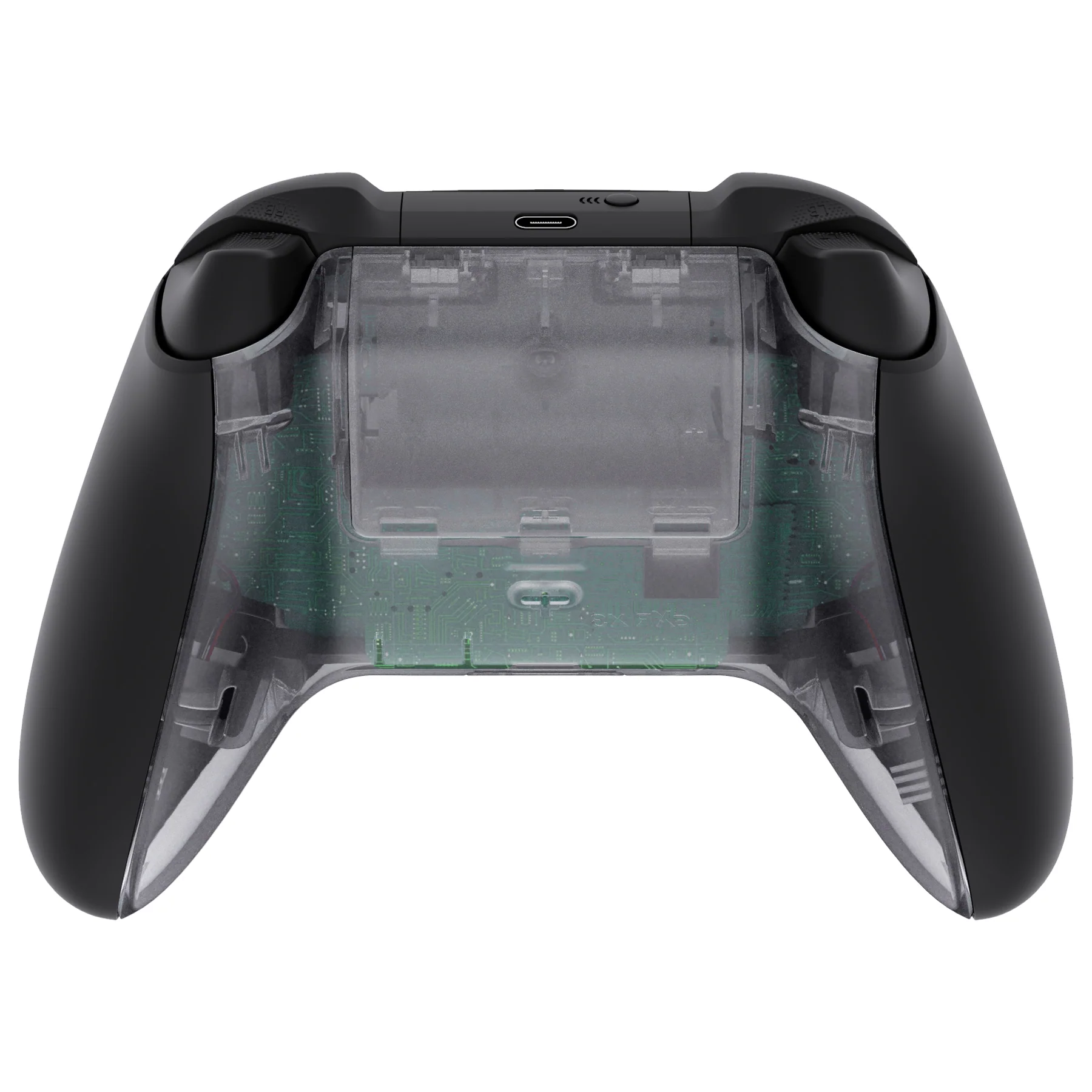 eXtremeRate Replacement Bottom Shell with Battery Cover for Xbox Series X & S Controller - Clear - Image 4