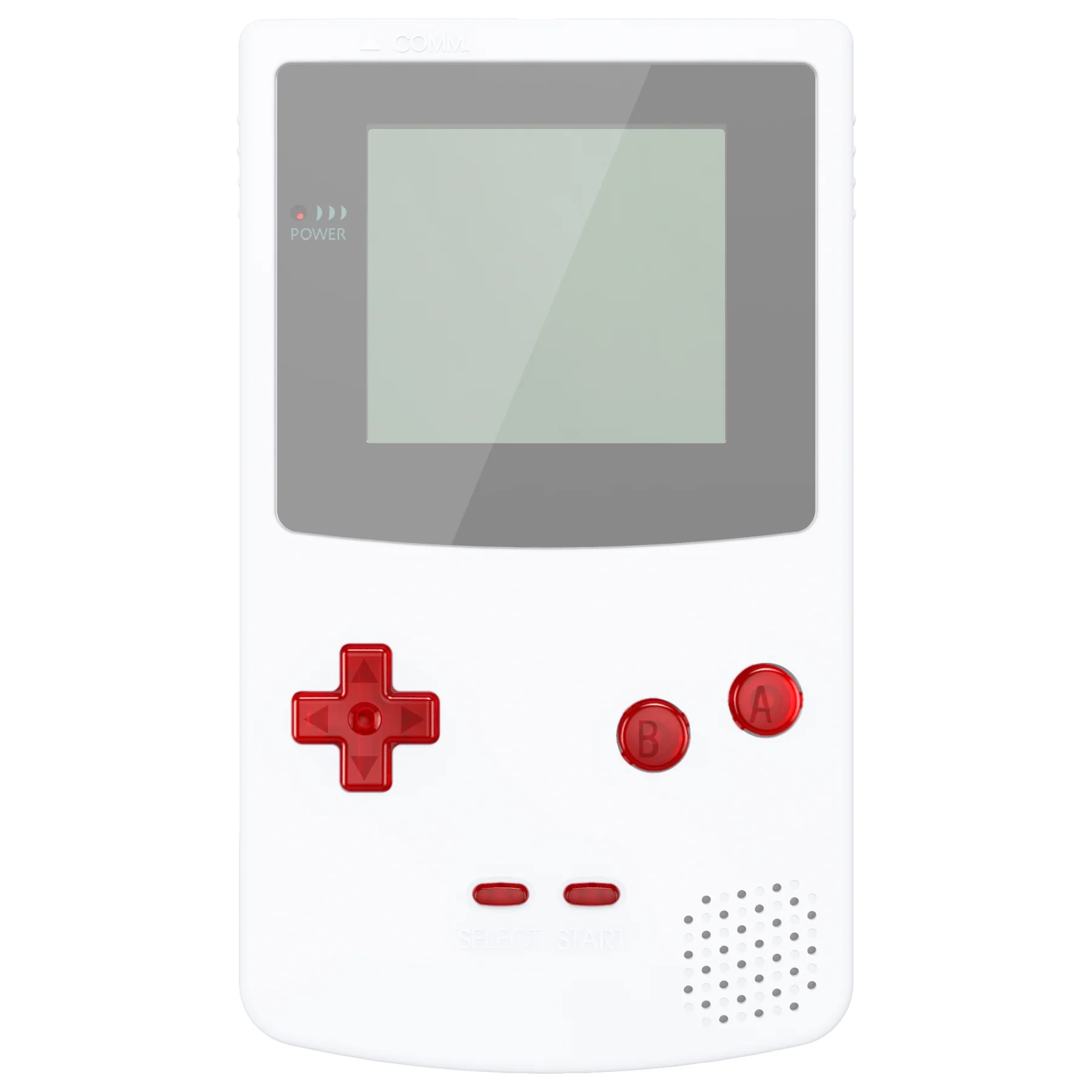 eXtremeRate Replacement Full Set Buttons for Gameboy Color GBC - Clear Red - Image 4