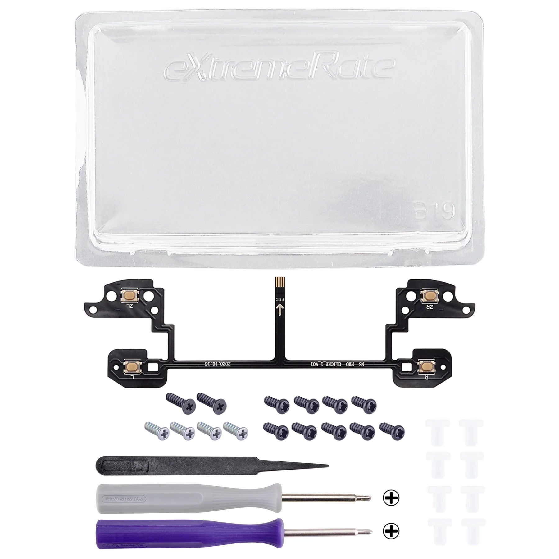 eXtremeRate Clicky Hair Trigger Kit for Nintendo Switch Pro Controller Shoulder Buttons - Image 3