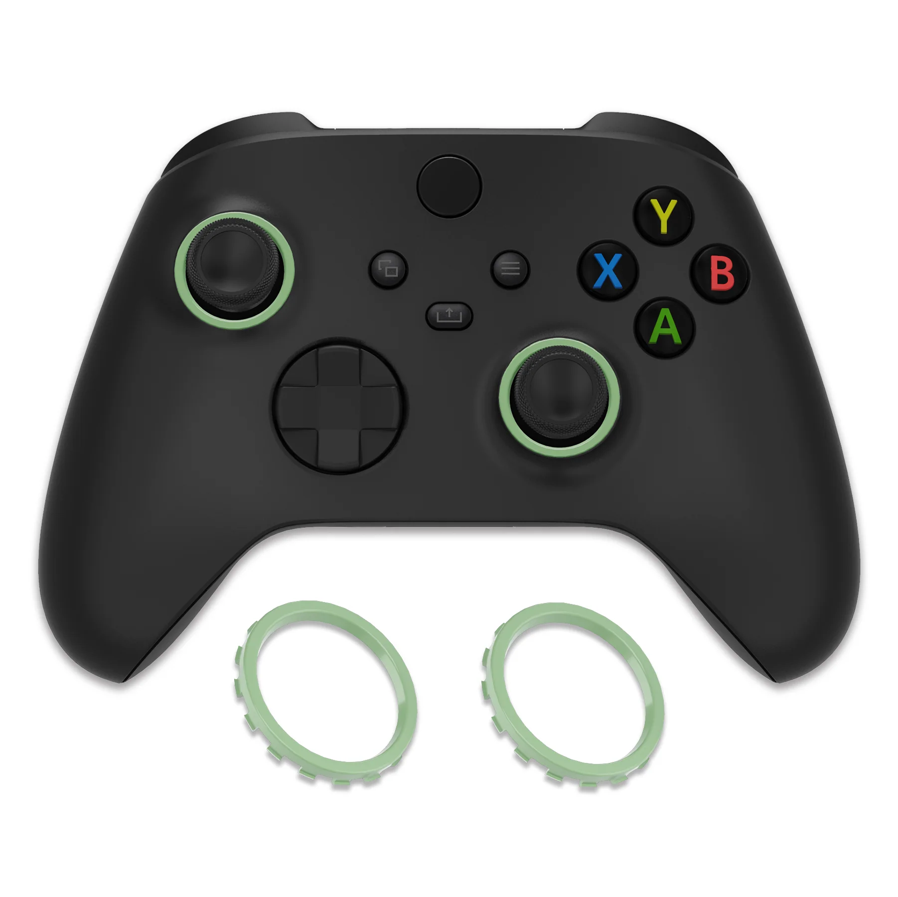 eXtremeRate Custom Accent Rings for Xbox Elite Series 2 Core & for Elite Series 2 & for Xbox One Elite Controller, Compatible with eXtremeRate ASR Version Shell for Xbox Series X/S Controller - Matcha Green - Image 5