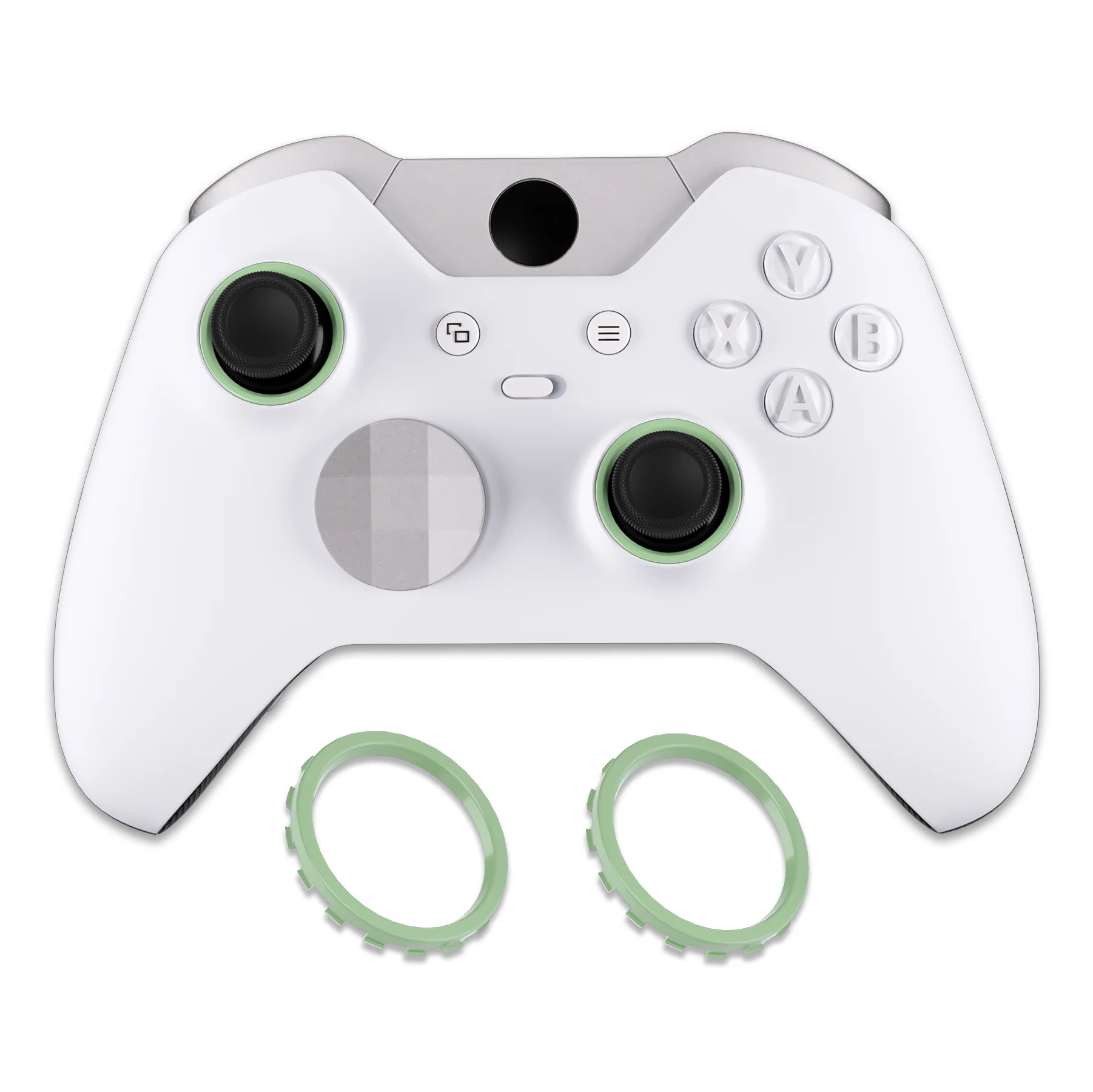 eXtremeRate Custom Accent Rings for Xbox Elite Series 2 Core & for Elite Series 2 & for Xbox One Elite Controller, Compatible with eXtremeRate ASR Version Shell for Xbox Series X/S Controller - Matcha Green - Image 6
