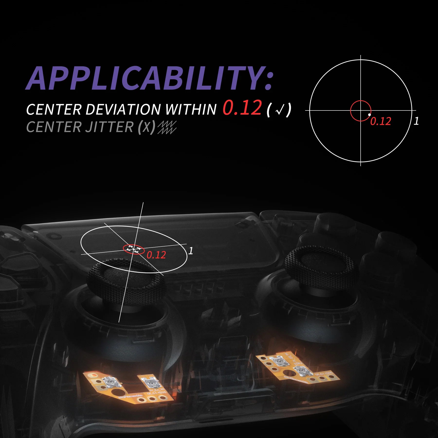 eXtremeRate Custom Drifix Thumbsticks Drift Fix Repair Kit for PS5 Controller BDM-010/020/030/040/050/060 - Image 4