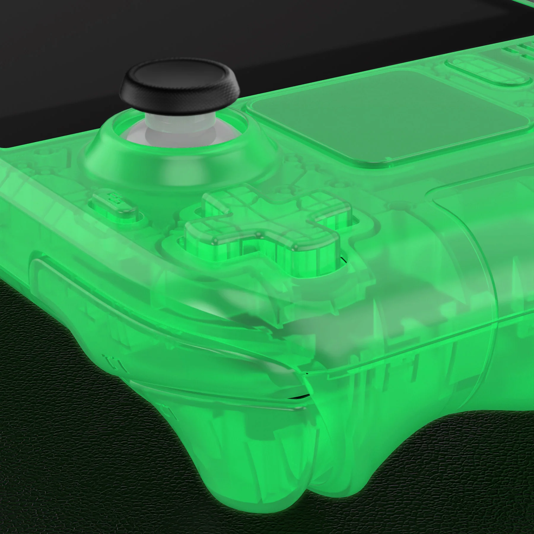 eXtremeRate Custom Full Set Shell with Buttons for Steam Deck LCD - Glow in Dark - Green - Image 7