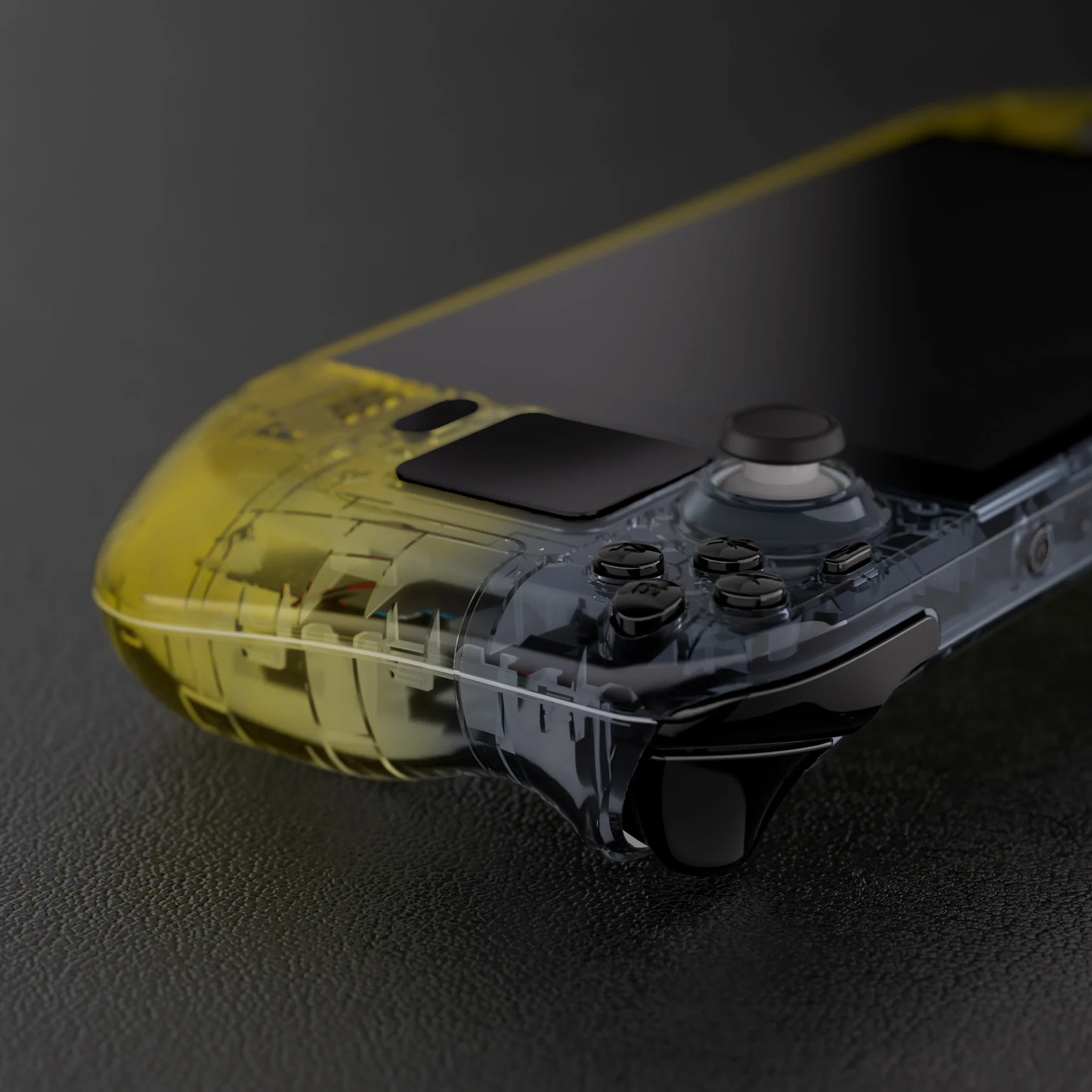 eXtremeRate Custom Full Set Shell with Buttons for Steam Deck LCD - Gradient Black Yellow - Image 7
