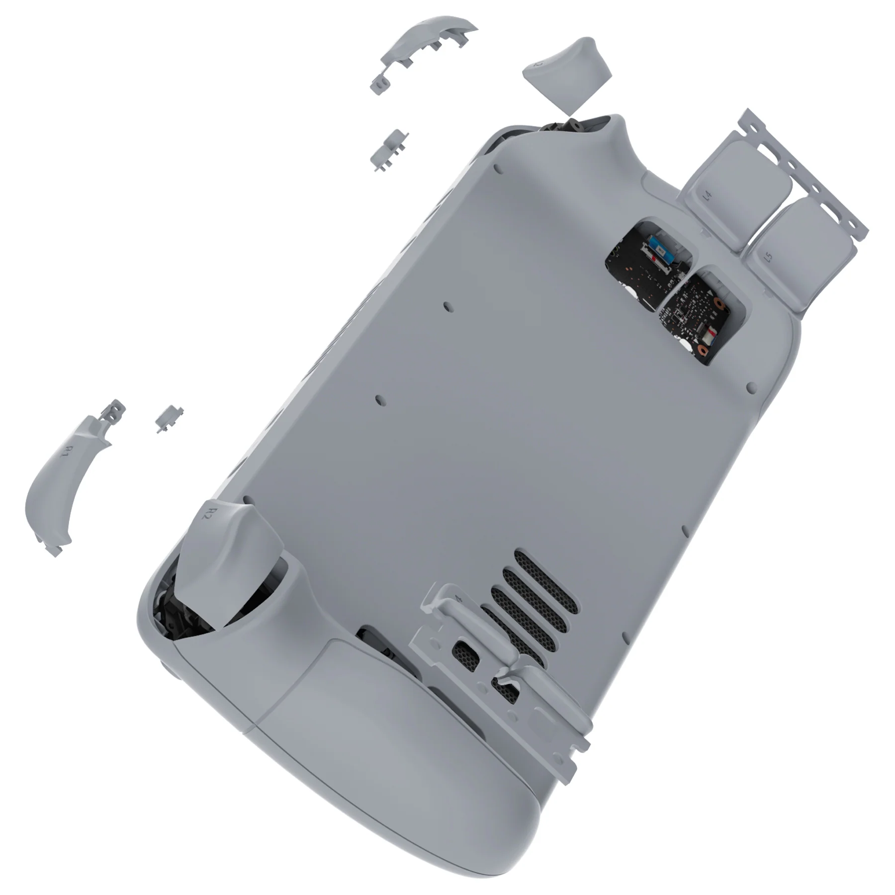 eXtremeRate Custom Full Set Shell with Buttons for Steam Deck LCD - New Hope Gray - Image 6