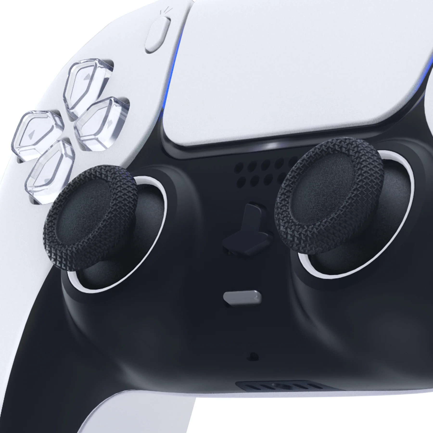 eXtremeRate Custom Replacement Accent Rings for PS5 Controller - Original White - Image 4