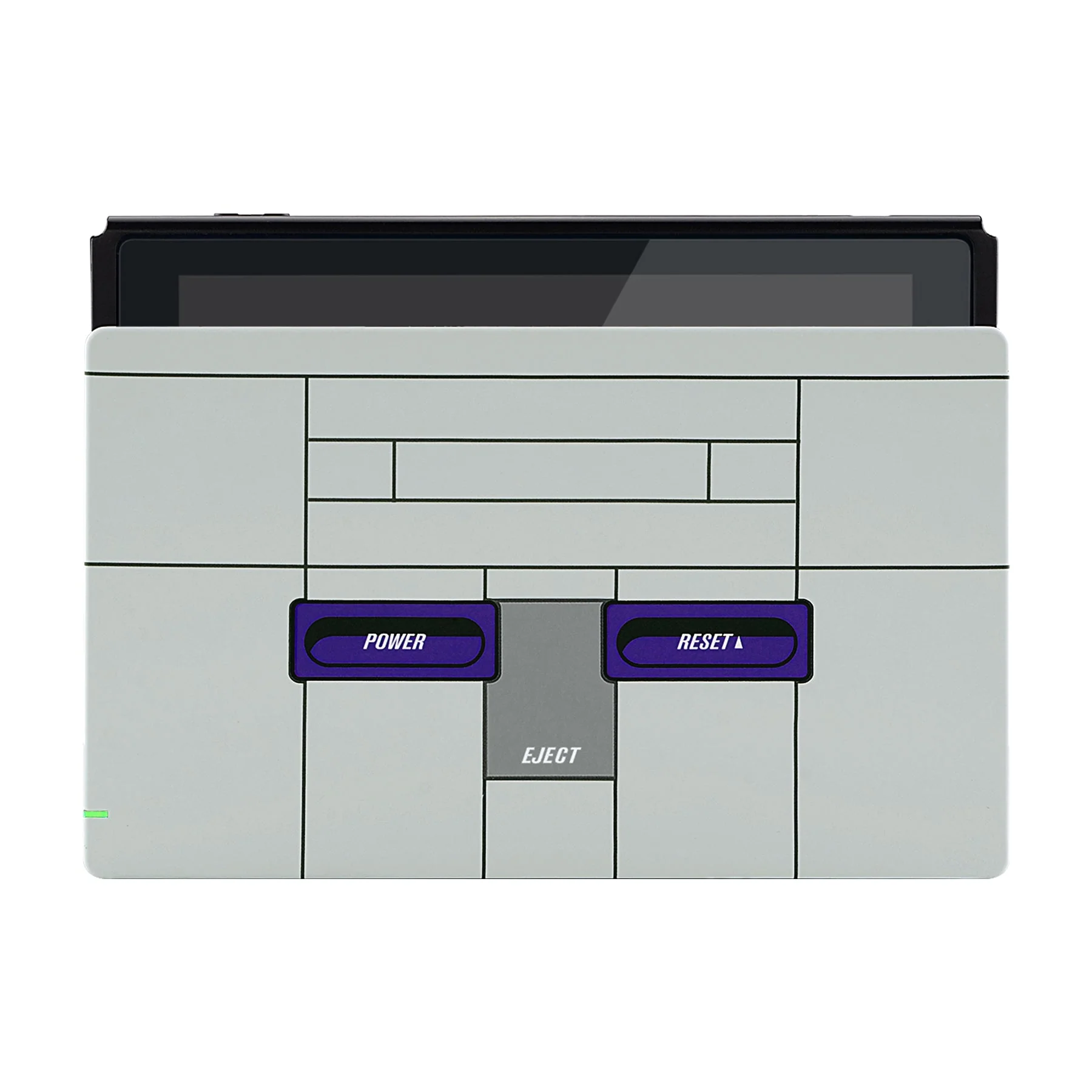 eXtremeRate Custom Replacement Faceplate for Nintendo Switch Charging Dock - Classics SNES Style - Image 5