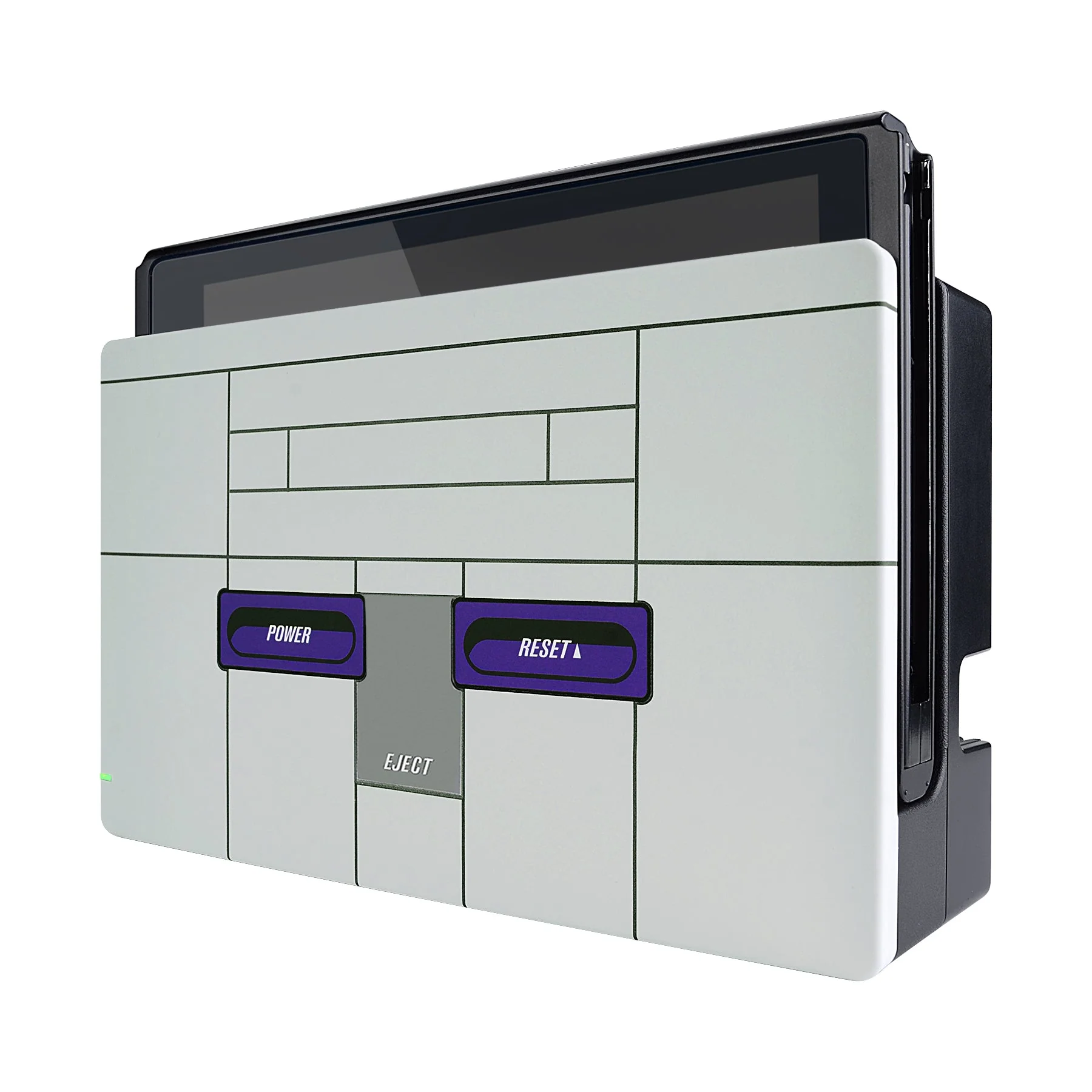 eXtremeRate Custom Replacement Faceplate for Nintendo Switch Charging Dock - Classics SNES Style - Image 6