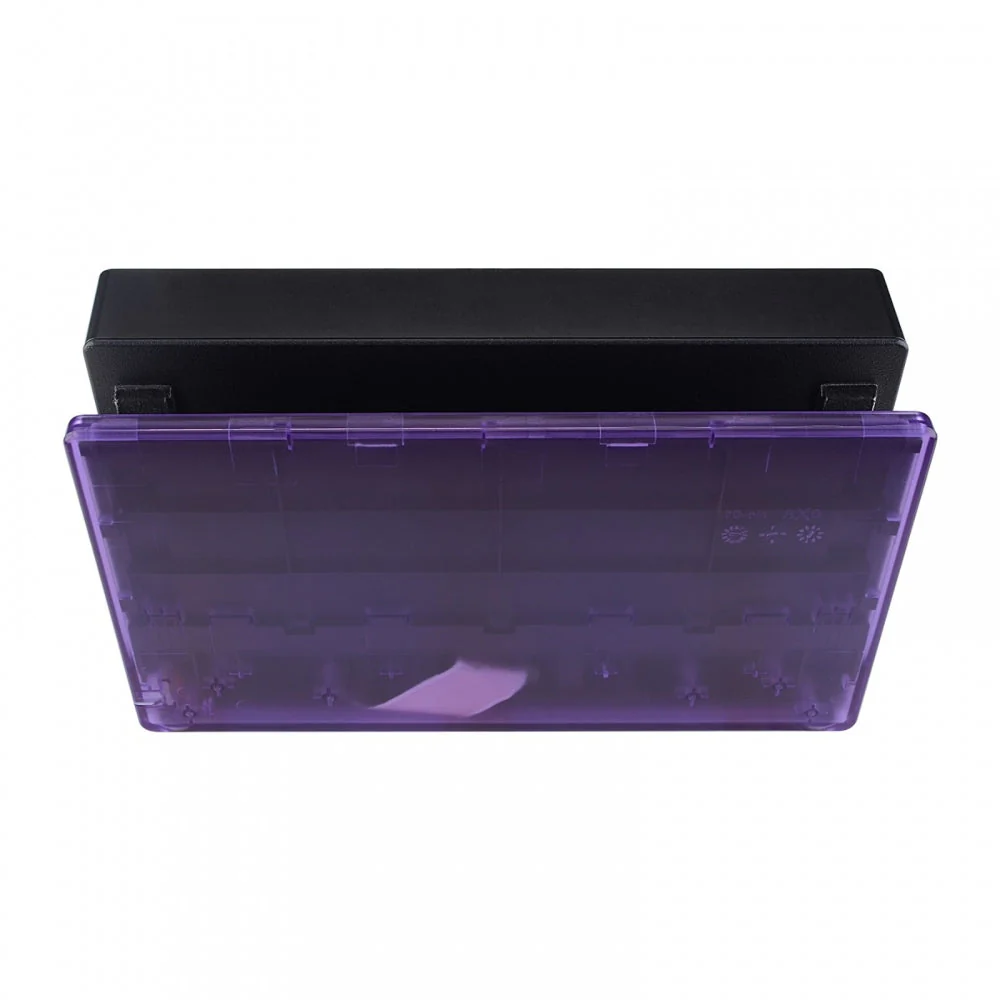 eXtremeRate Custom Replacement Faceplate for Nintendo Switch Charging Dock - Clear Atomic Purple - Image 7