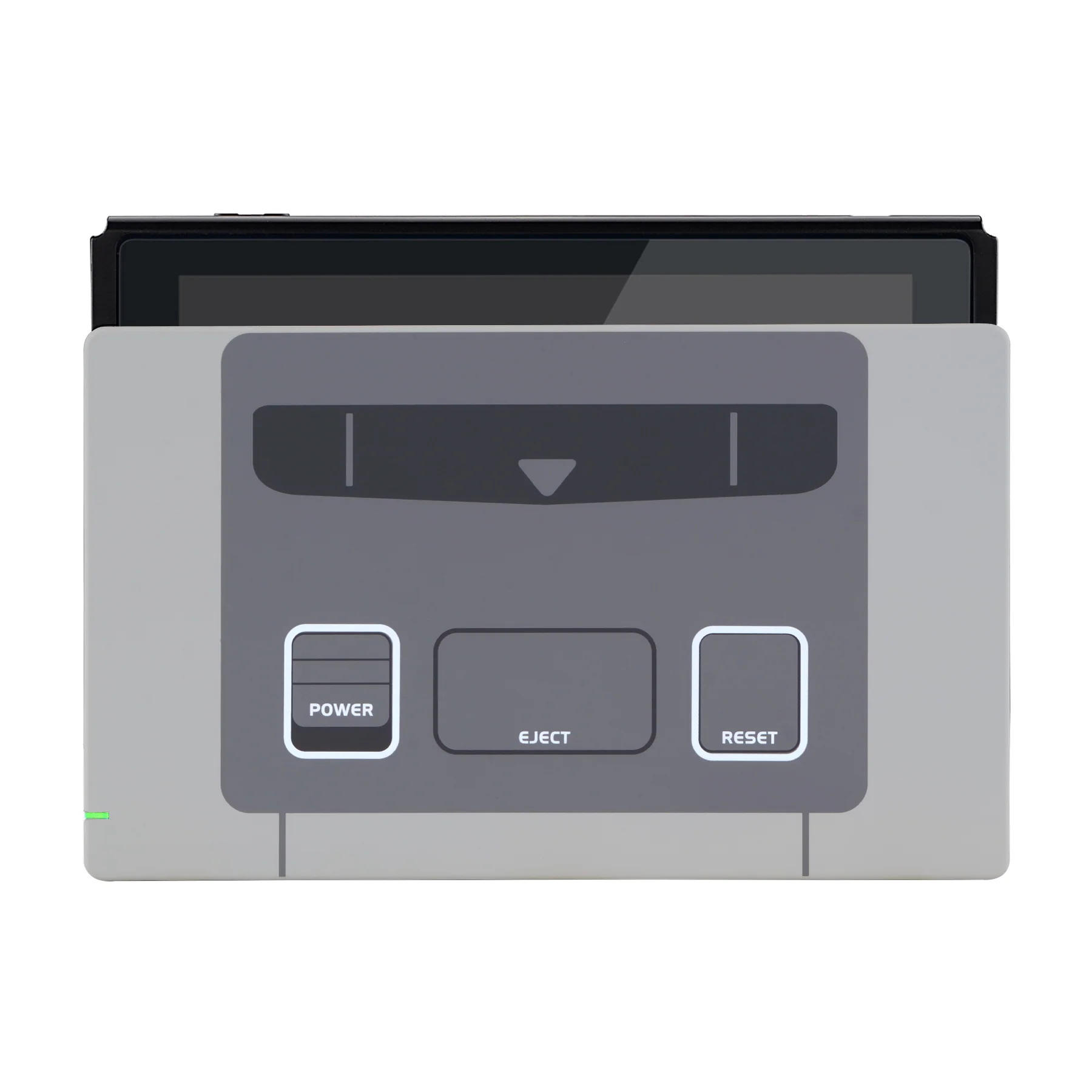 eXtremeRate Custom Replacement Faceplate for Nintendo Switch Charging Dock - SFC SNES Classic EU Style - Image 5