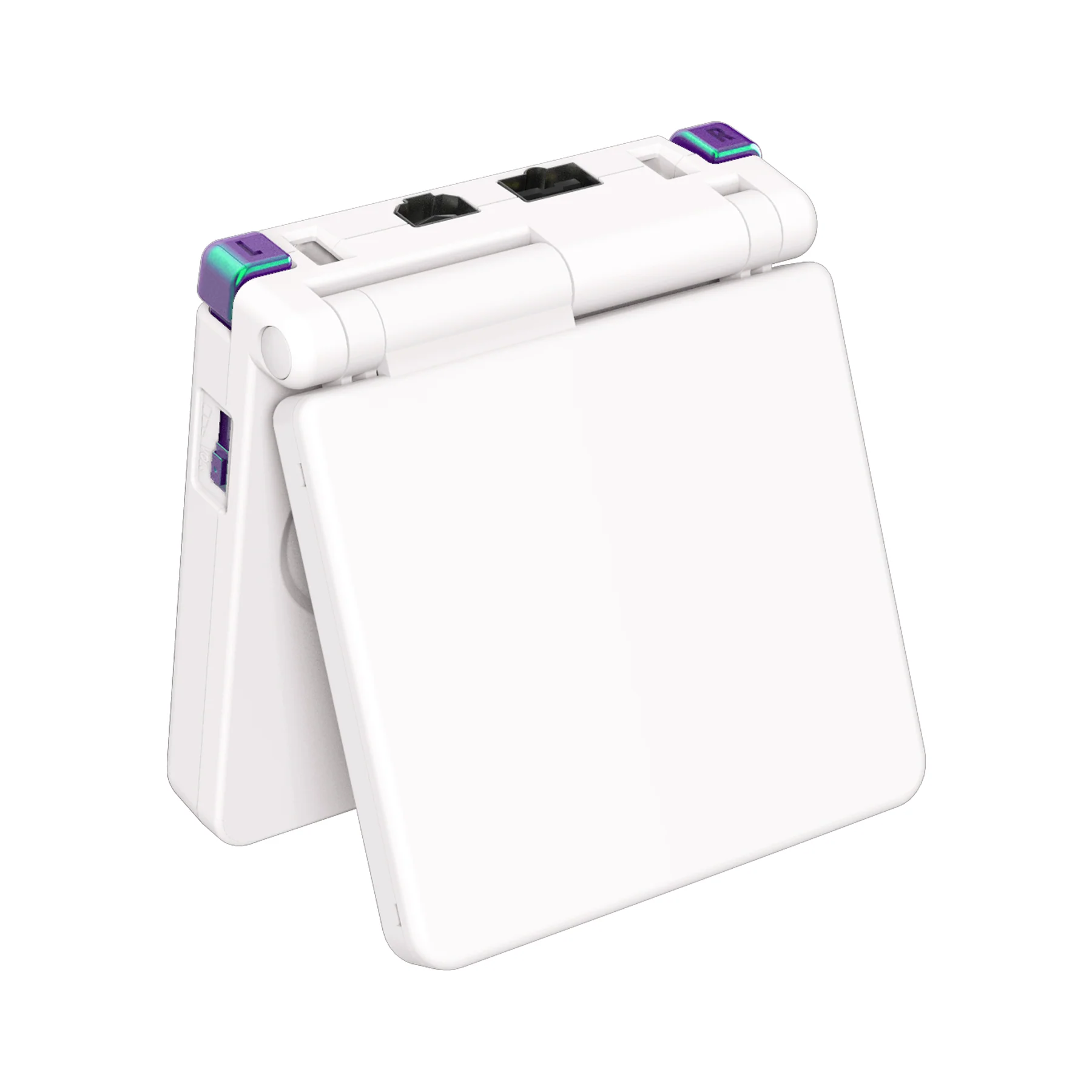 eXtremeRate Custom Replacement Full Set Buttons for Gameboy Advance SP GBA SP Console - Chameleon Green Purple - Image 6