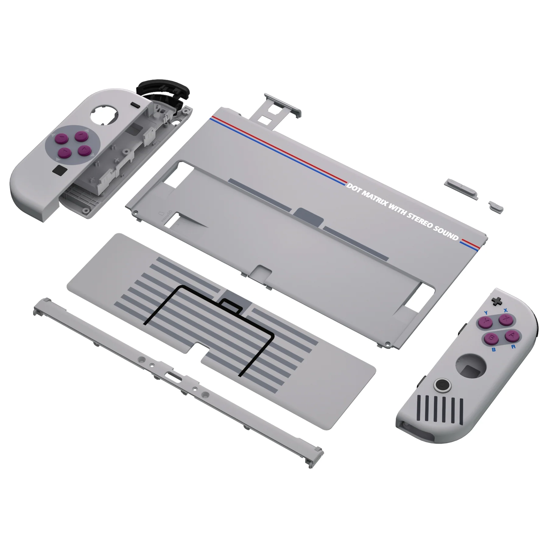 eXtremeRate Custom Replacement Full Set Shell with Buttons for Nintendo Switch OLED - Classic 1989 GB DMG-01 - Image 11