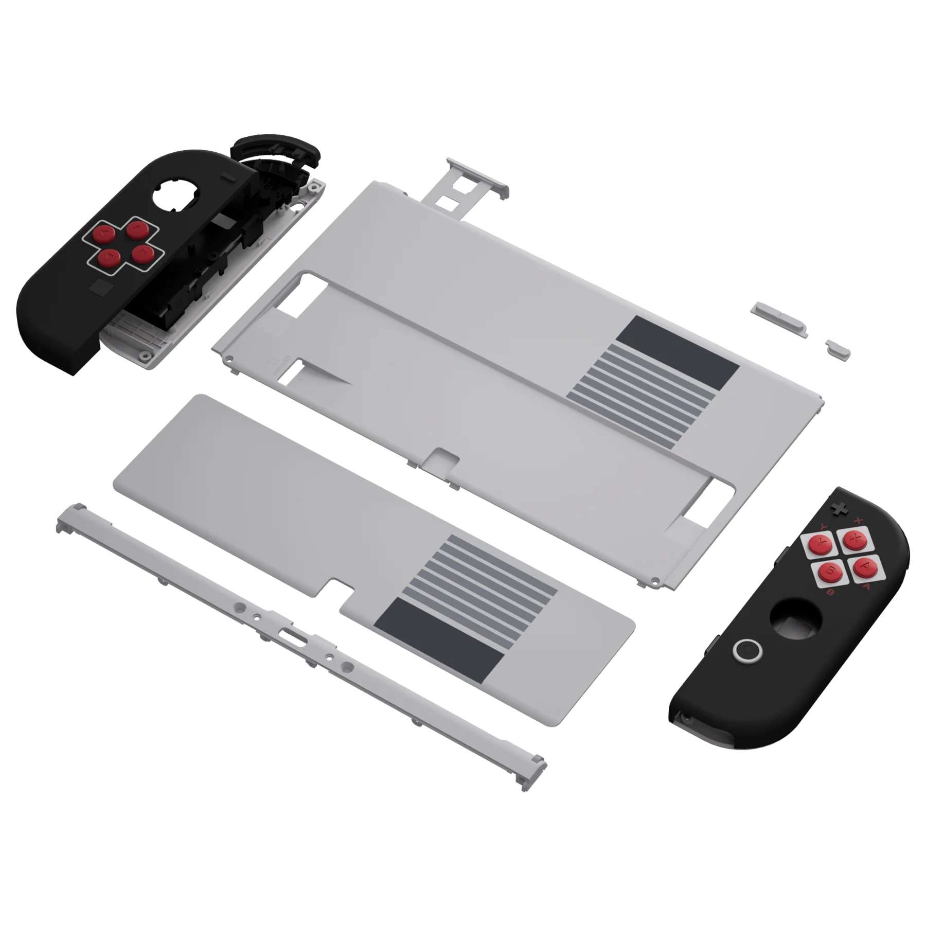 eXtremeRate Custom Replacement Full Set Shell with Buttons for Nintendo Switch OLED - Classic NES Style - Image 11