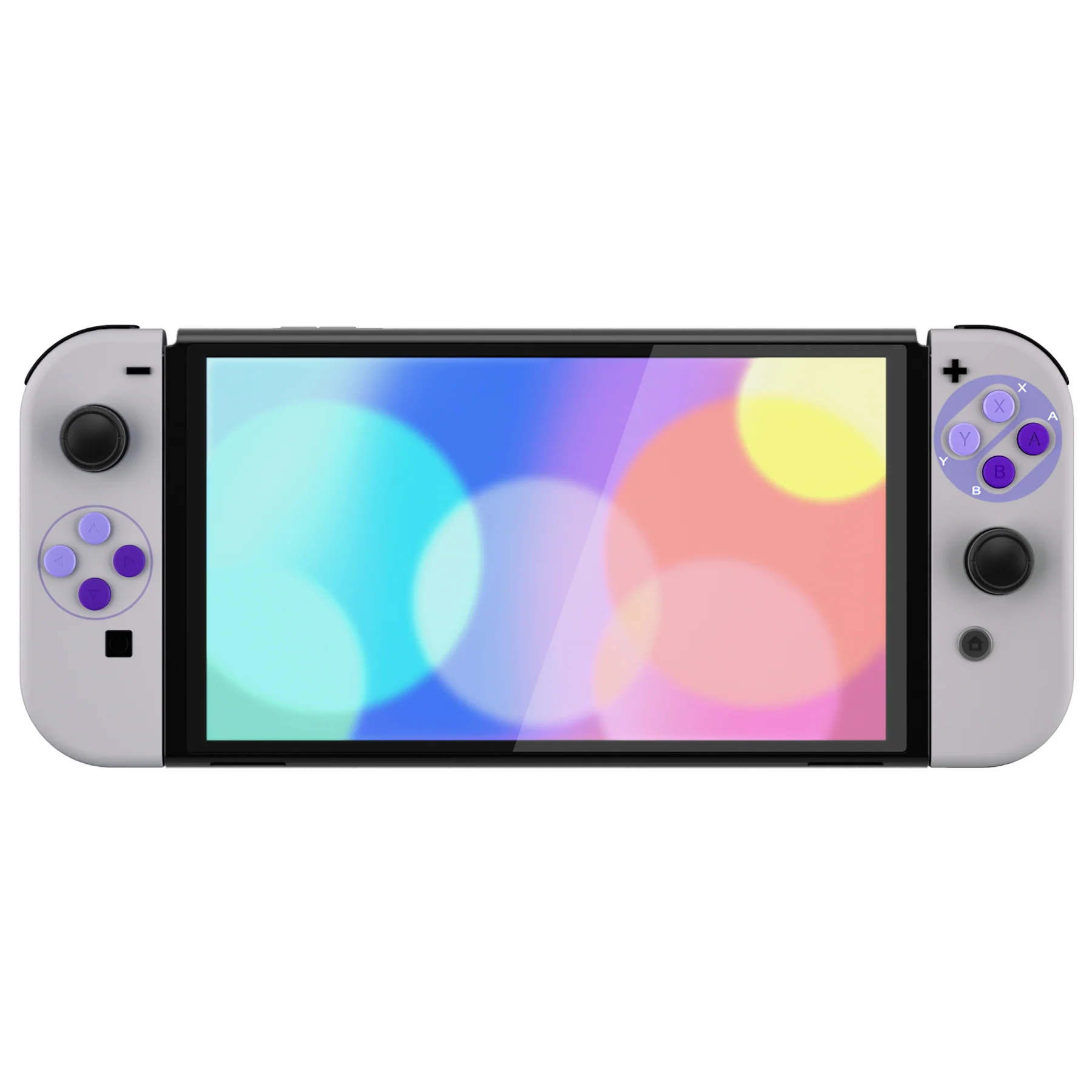 eXtremeRate Custom Replacement Full Set Shell with Buttons for Nintendo Switch OLED - Classic SNES Style - Image 5