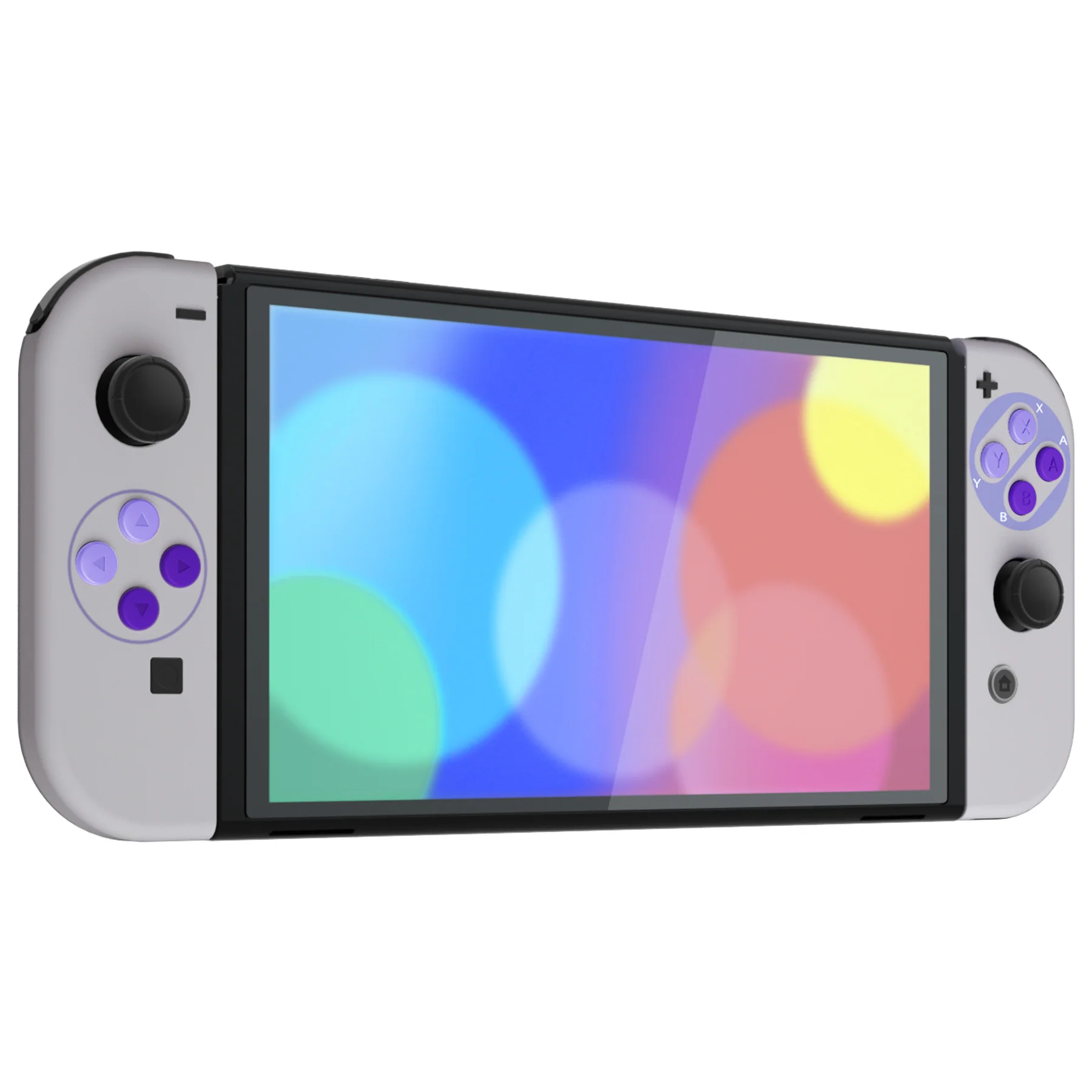 eXtremeRate Custom Replacement Full Set Shell with Buttons for Nintendo Switch OLED - Classic SNES Style - Image 6