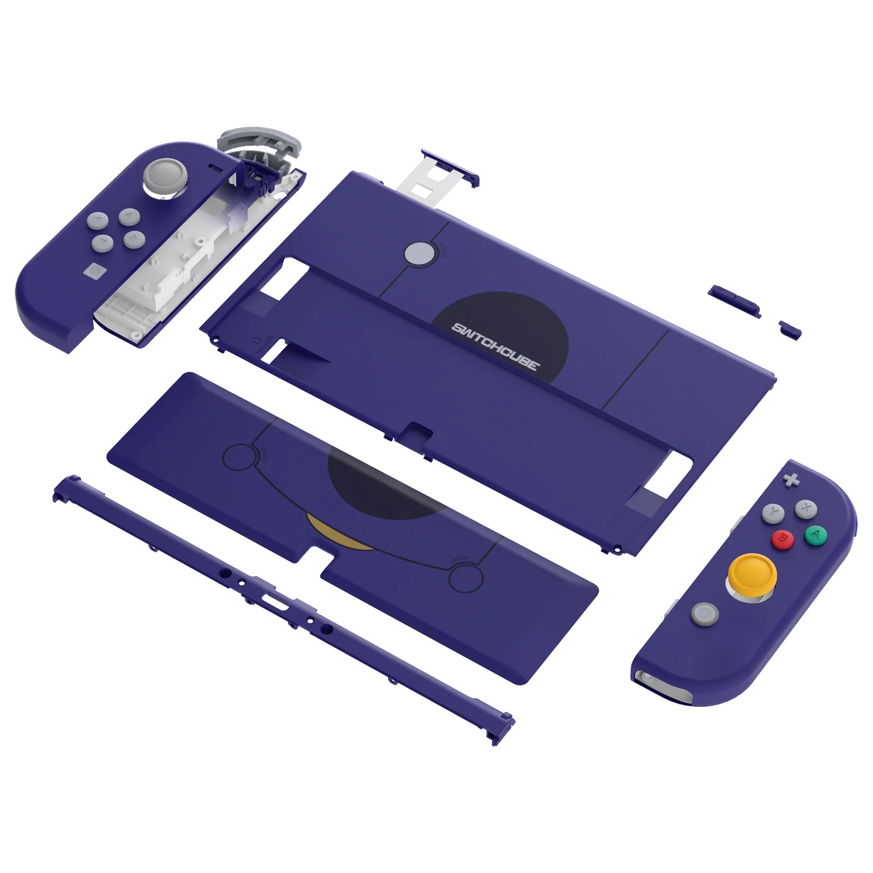 eXtremeRate Custom Replacement Full Set Shell with Buttons for Nintendo Switch OLED - Classic SwitchCube Style - Image 11