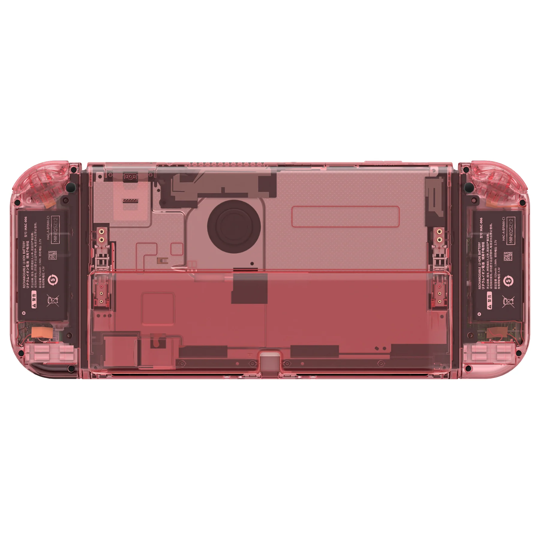 eXtremeRate Custom Replacement Full Set Shell with Buttons for Nintendo Switch OLED - Crystal Cherry Pink - Image 8